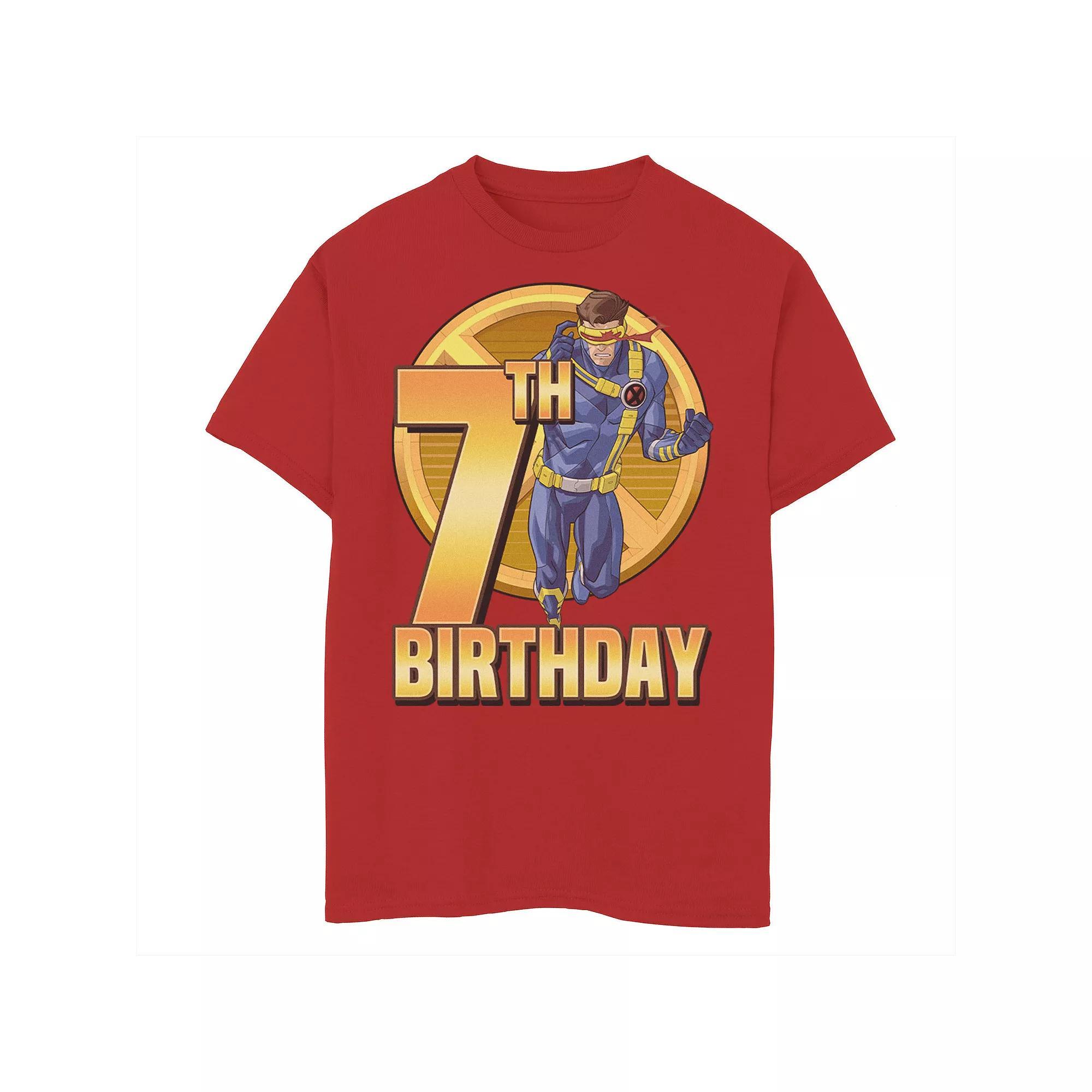 Boys 8-20 Marvel X-Men Cyclops Action Pose 7th Birthday Graphic Tee, Boy's,  Product Image
