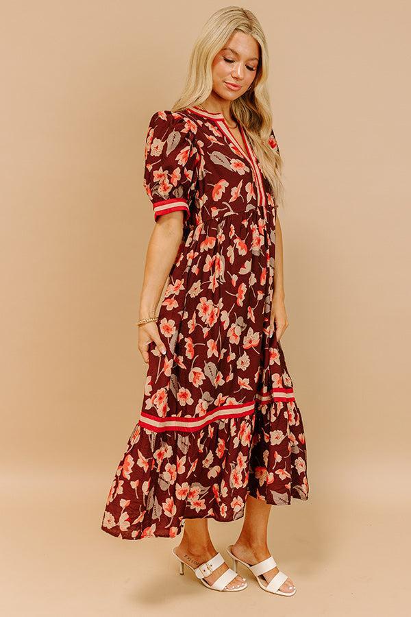 Harvest Blossom Floral Midi Dress Product Image
