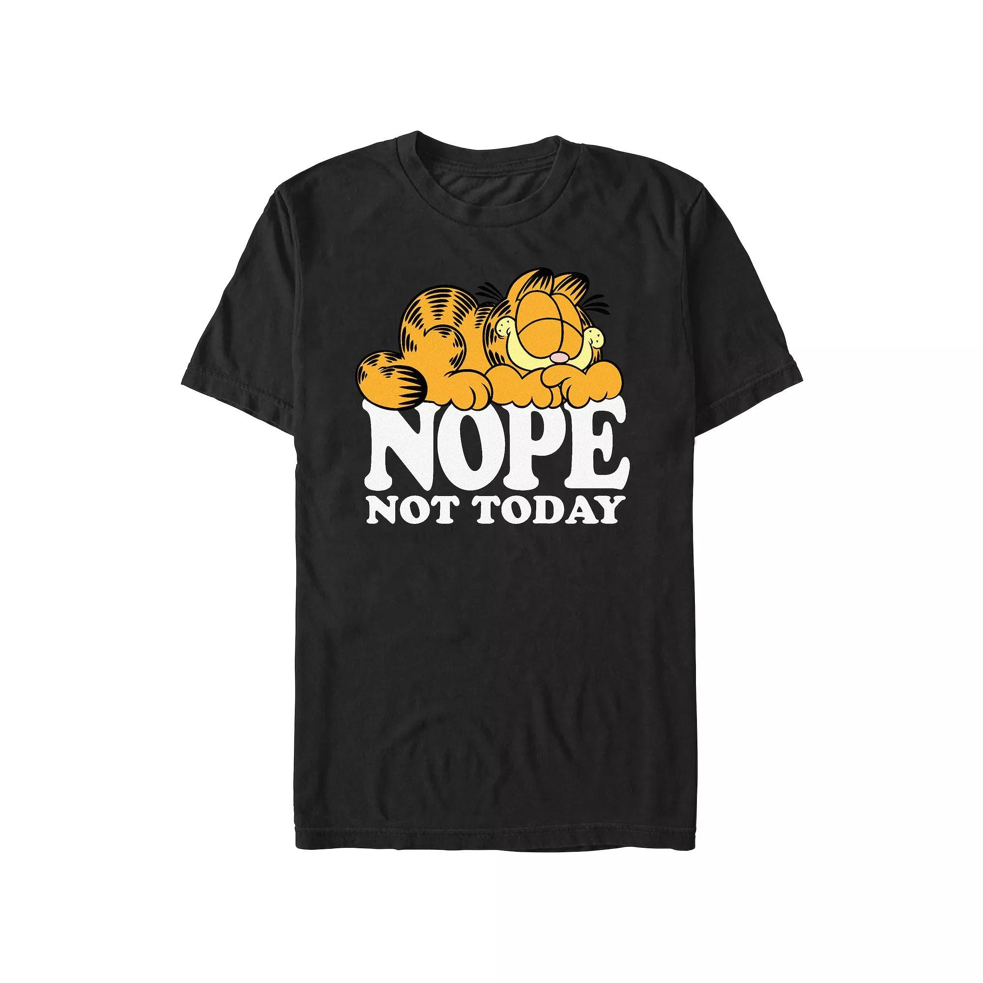 Men's Garfield Nope Not Today Graphic Tee,  Product Image