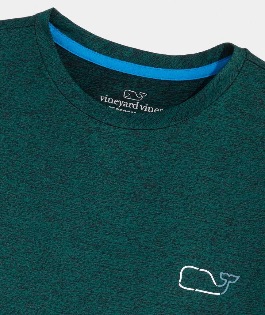 On-The-Go Whale Outline Short-Sleeve Harbor Performance Tee Product Image