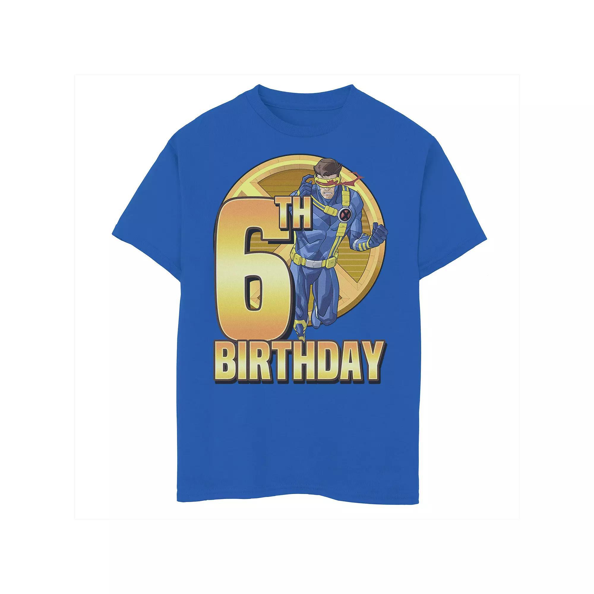 Boys 8-20 Marvel X-Men Cyclops Action Pose 6th Birthday Graphic Tee, Boy's,  Product Image