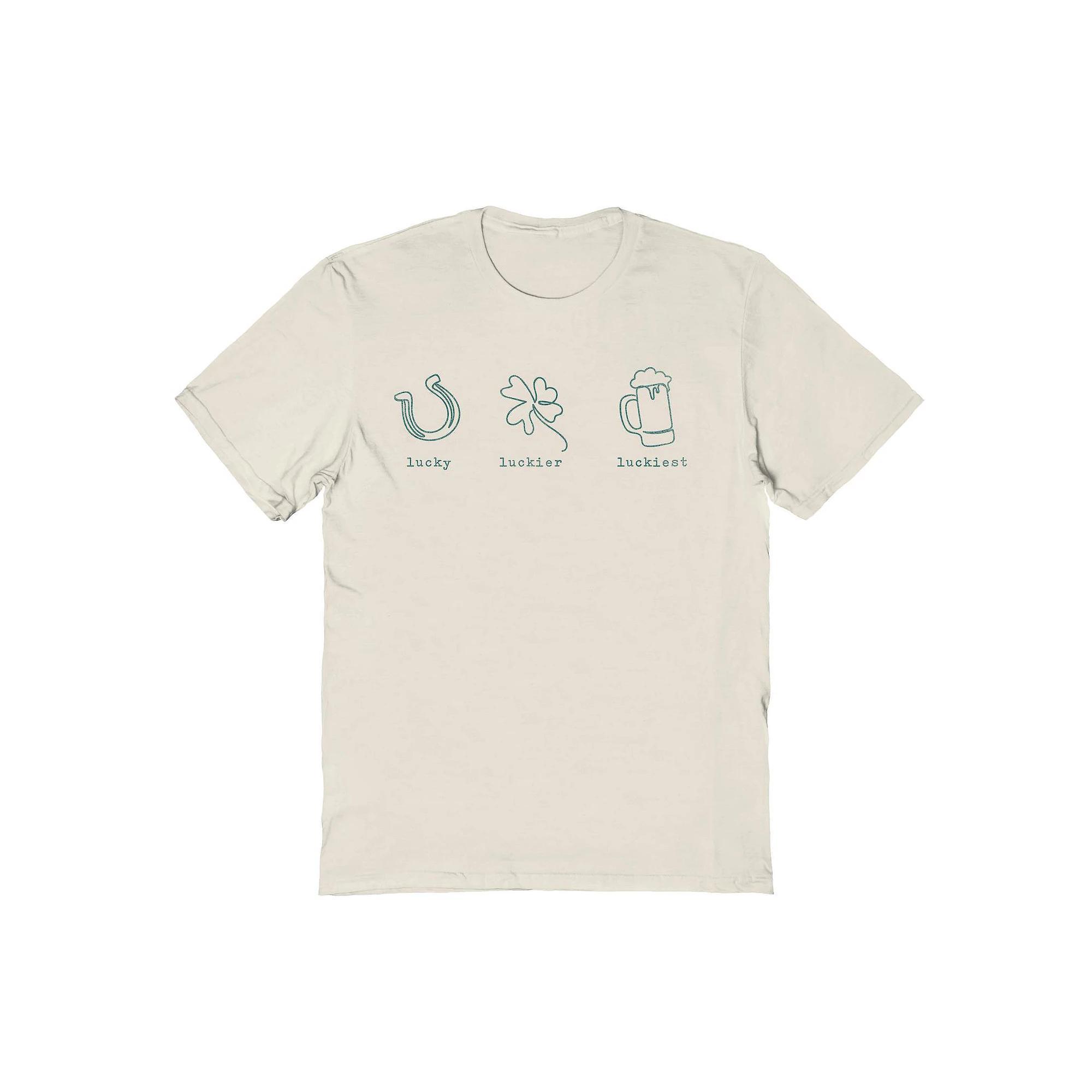 Men's Lucky Luckier Luckiest St. Patrick's Day Graphic Tee, Adult Unisex,  Product Image