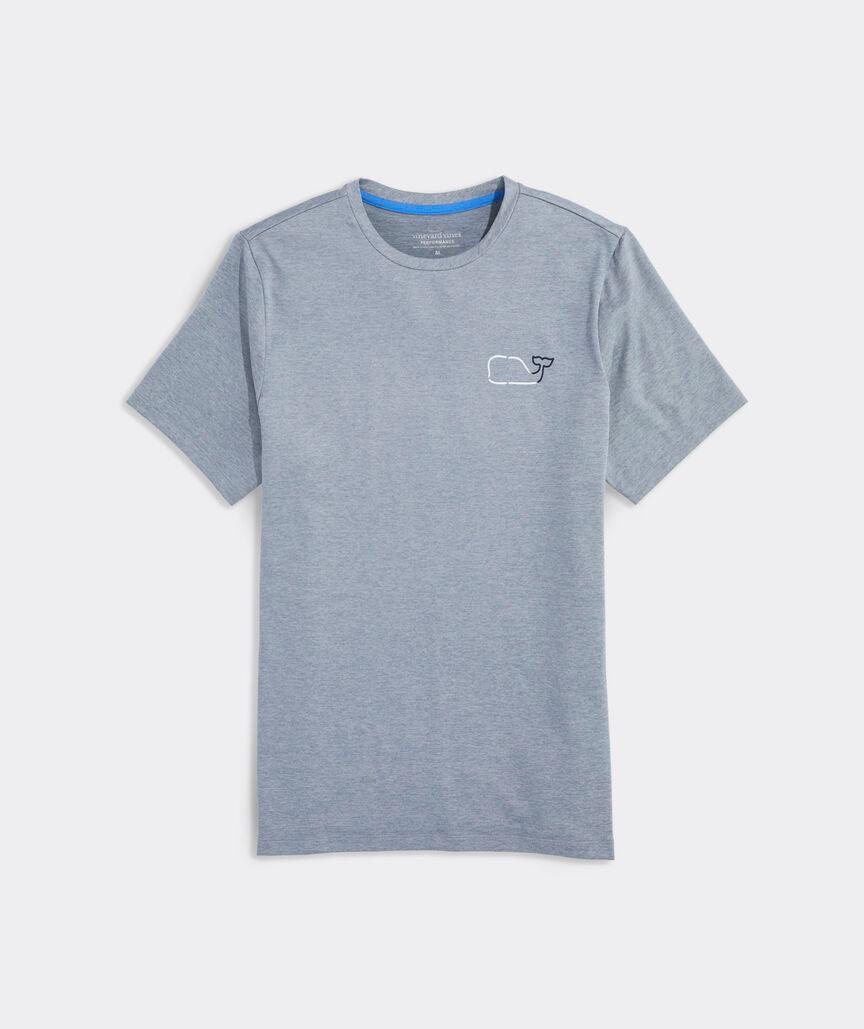 On-The-Go Whale Outline Short-Sleeve Harbor Performance Tee Product Image