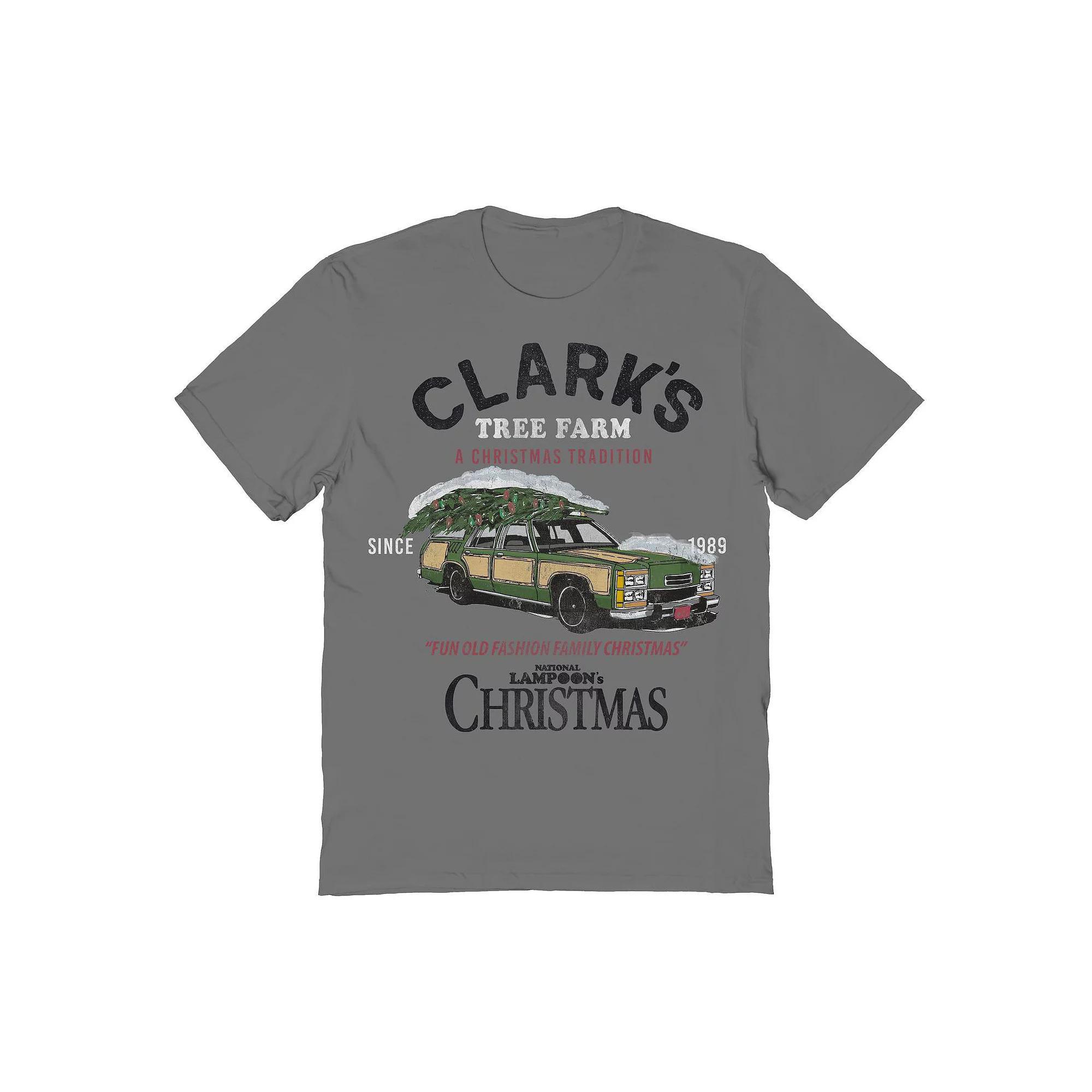 Men's Tree Farm National Lampoon's Christmas Vacation Graphic Tee, Size: XXL, Grey Product Image