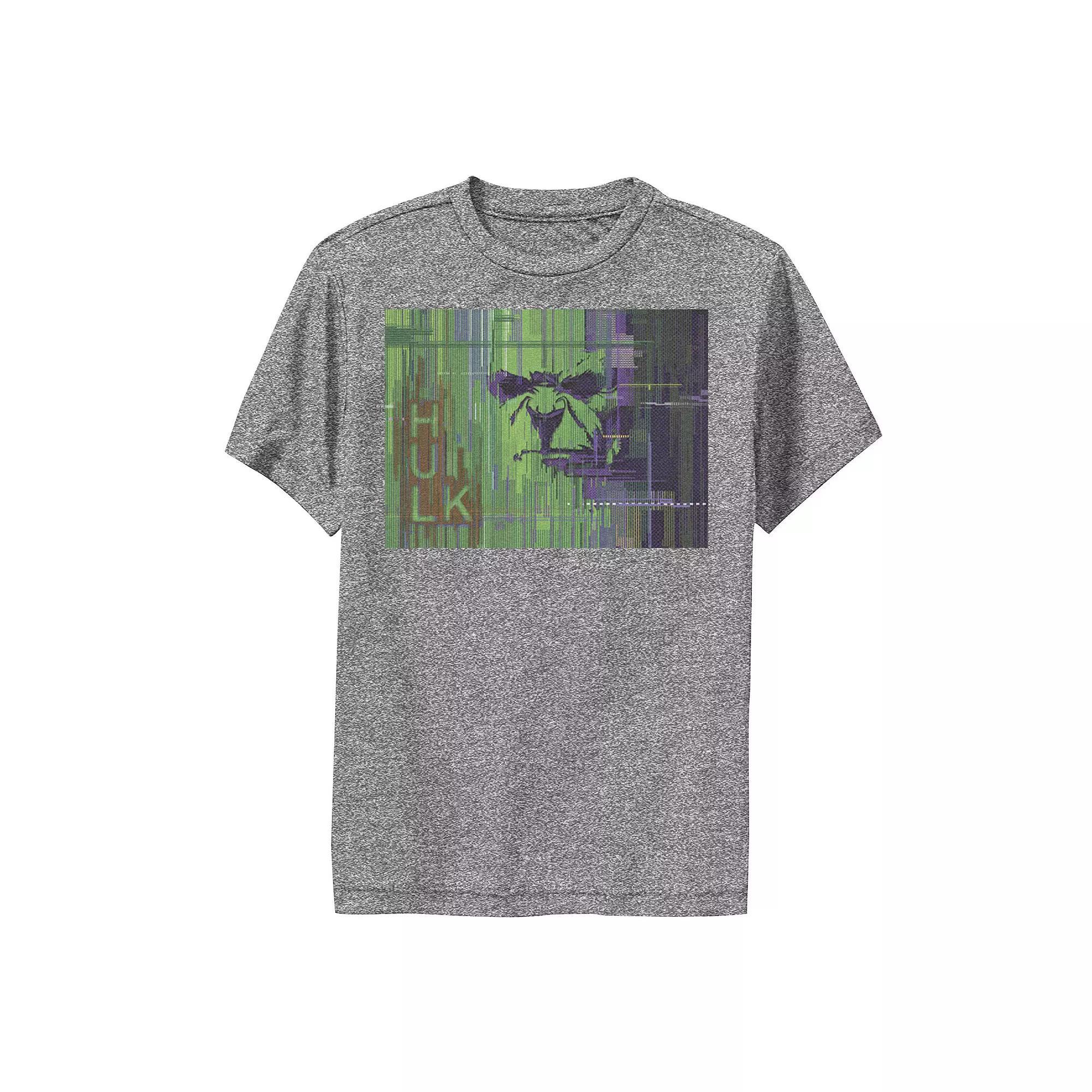 Boys 8-20 Marvel The Hulk Glitched Poster Performance Graphic Tee, Boy's,  Product Image