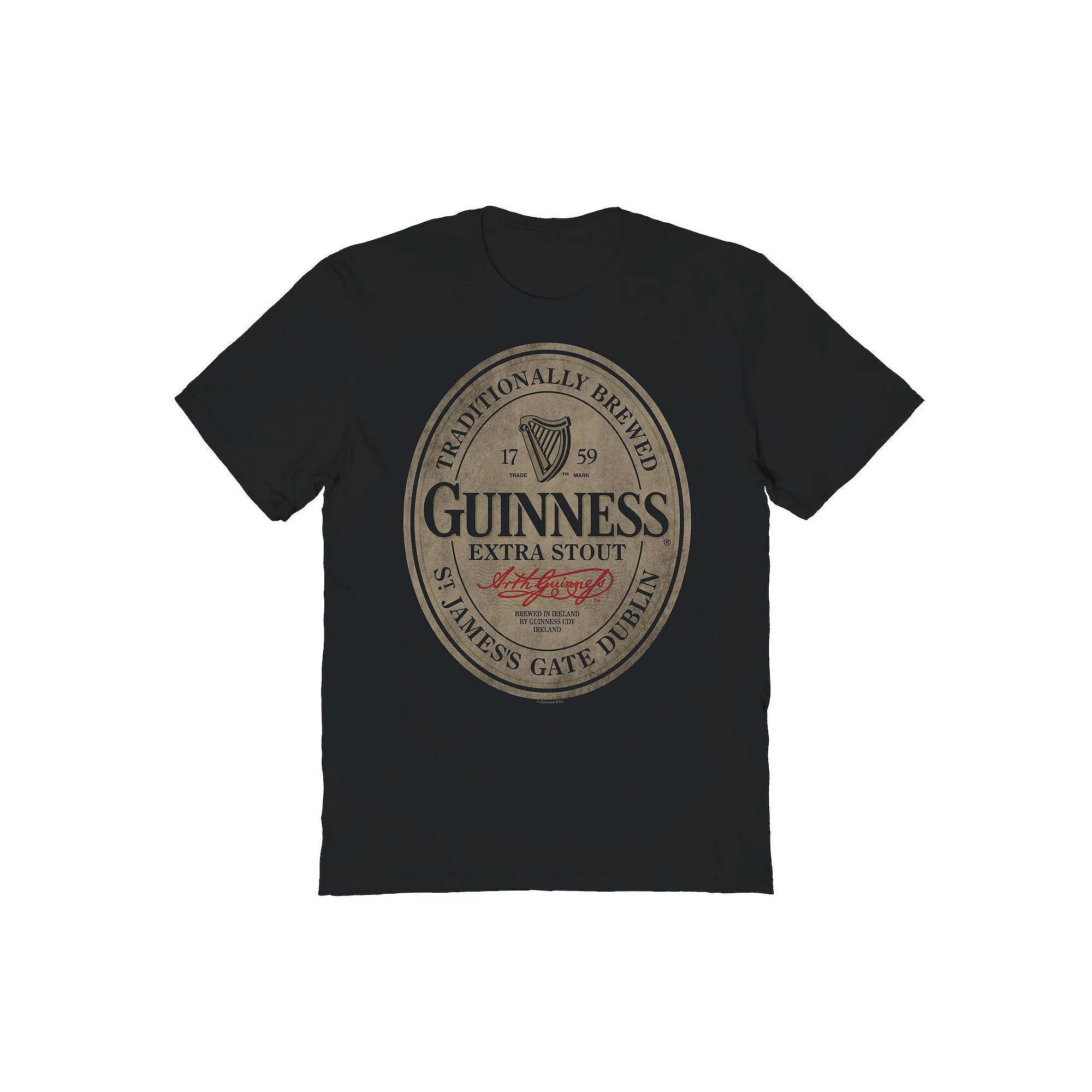 Men's Guinness Original Distressed Logo, Size: Medium, Black Product Image