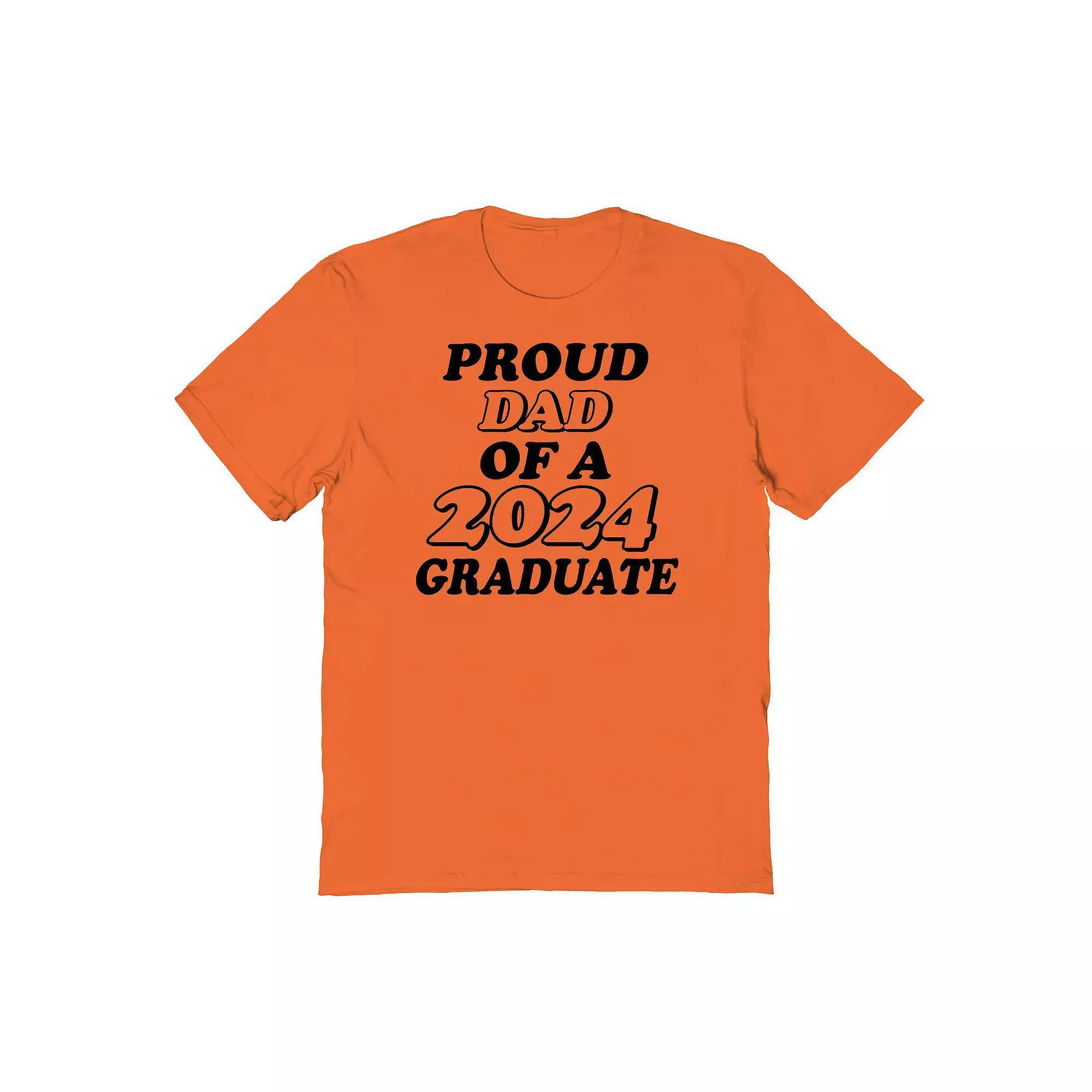 Men's COLAB89 by Threadless Proud Dad Of A 2024 Graduate Graphic Tee, Size: XL, Ice Gray Product Image