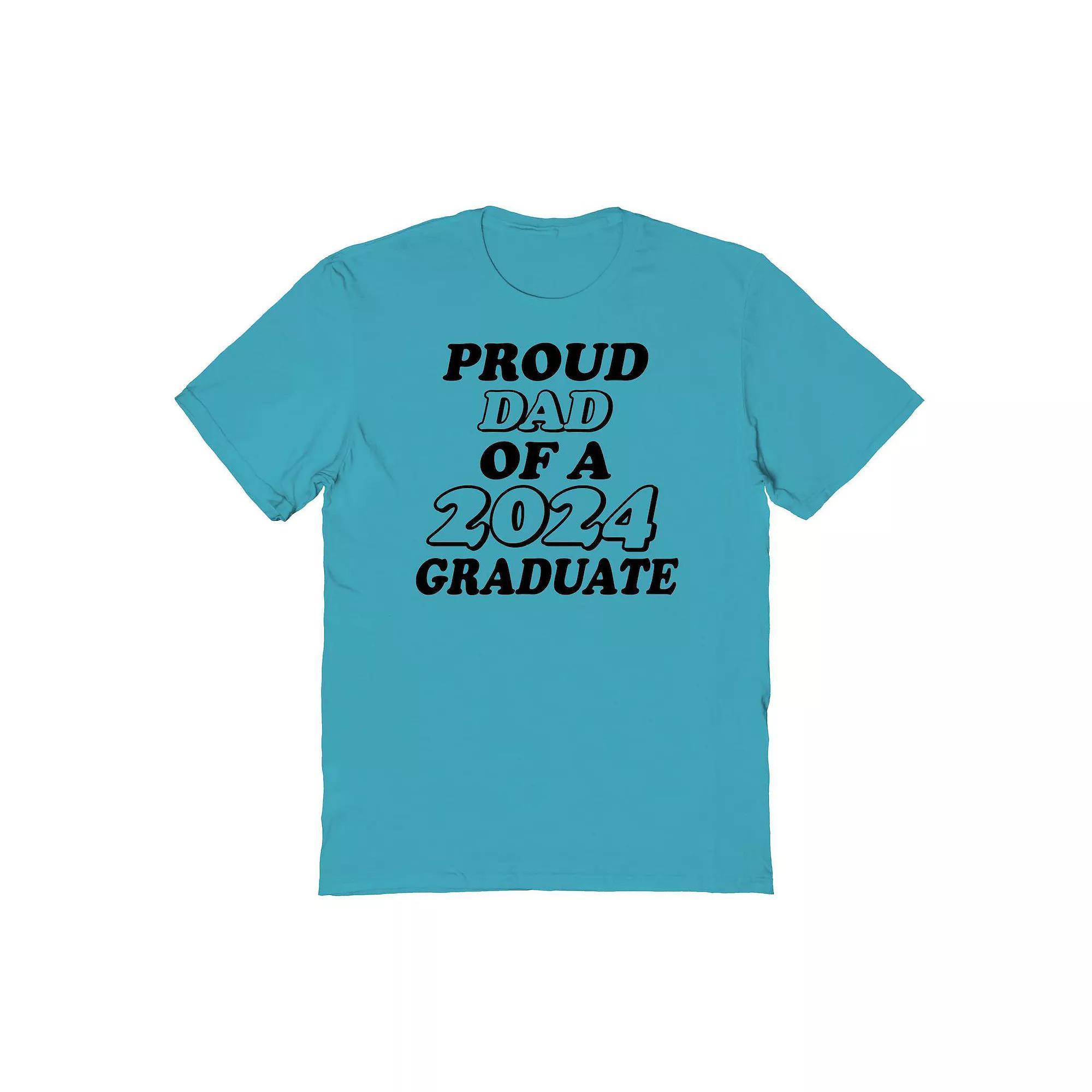 Men's COLAB89 by Threadless Proud Dad Of A 2024 Graduate Graphic Tee, Size: XL, Turf Green Product Image