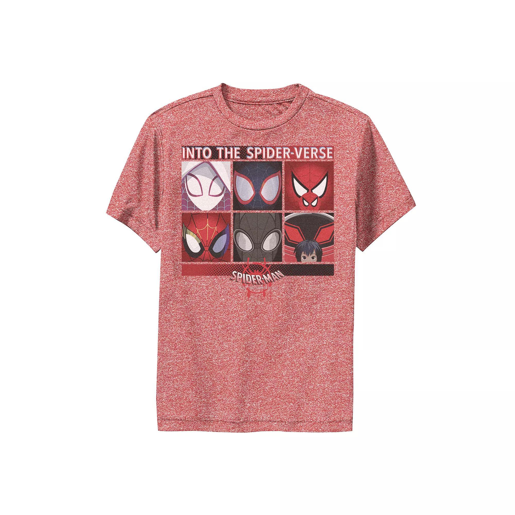 Boys 8-20 Marvel Spider-Man Spiderverse Square Group Premium Tee, Boy's,  Product Image