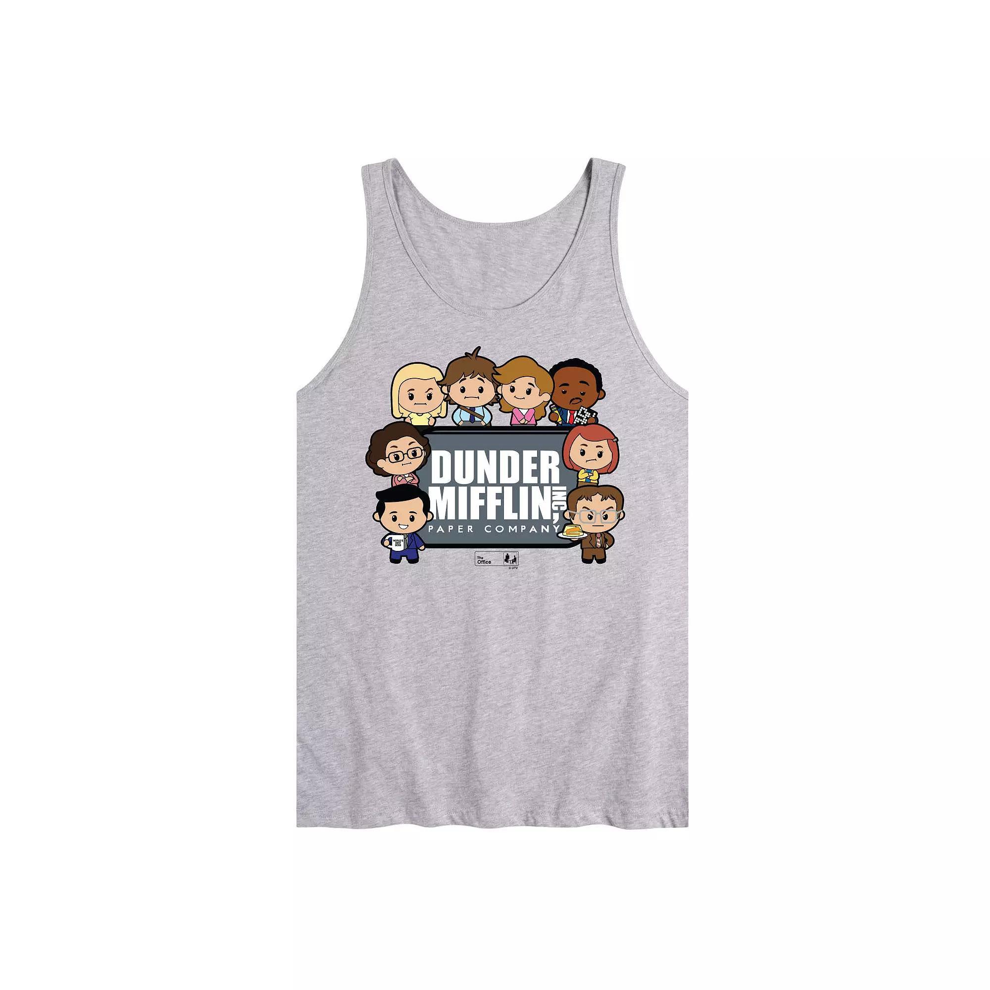 Men's The Office Dunder Mifflin Tank Top, Size: Large, Gray Product Image