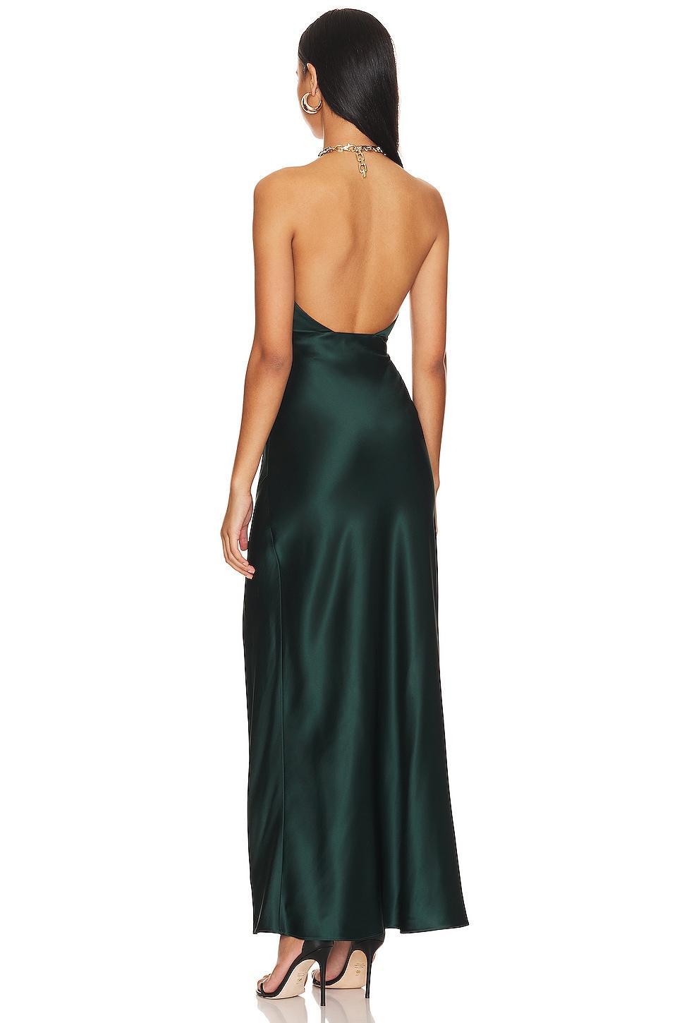 Ambra Halter Neck Gown with Necklace NICHOLAS Product Image