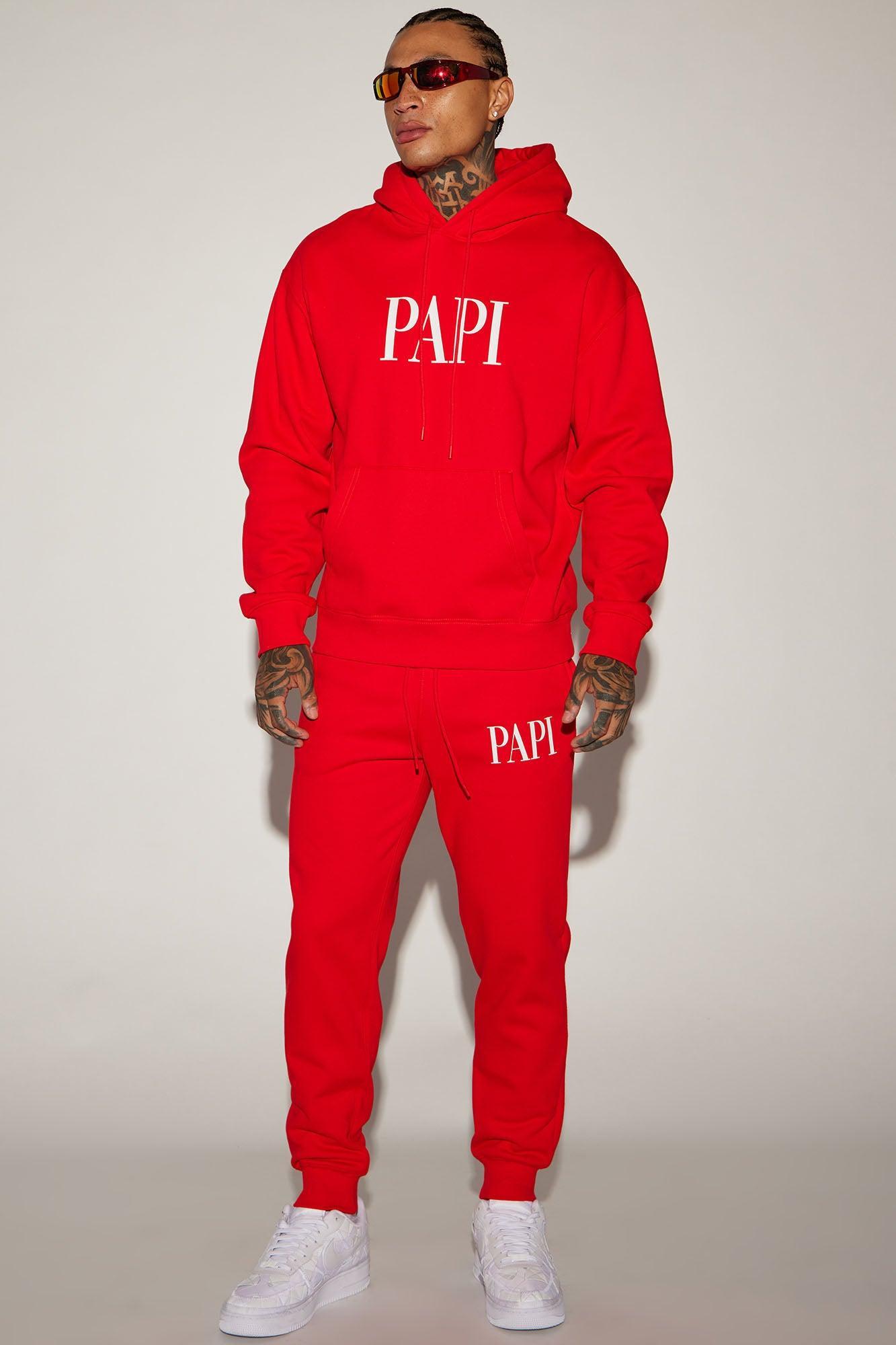 Family Goals Papi Hoodie - Red Product Image