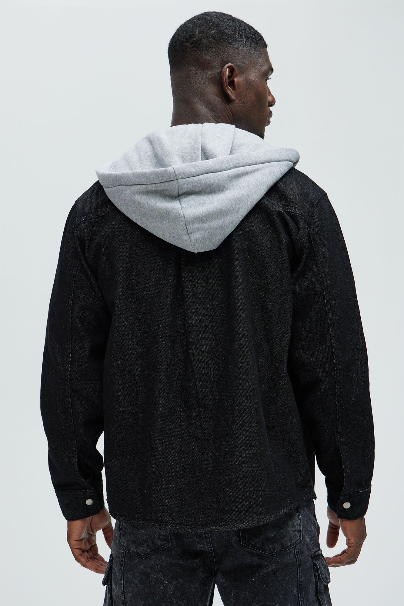 Jackson Lightweight Denim Shacket - Black Product Image