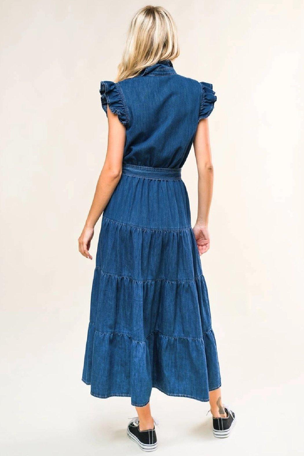 Denim Maxi Dress Product Image