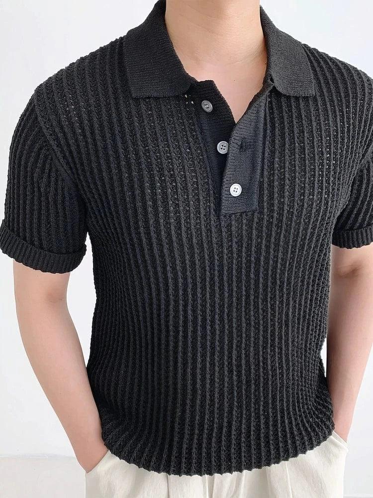 RT No. 18272 KNIT MESH POLO SHORT SLEEVE Product Image