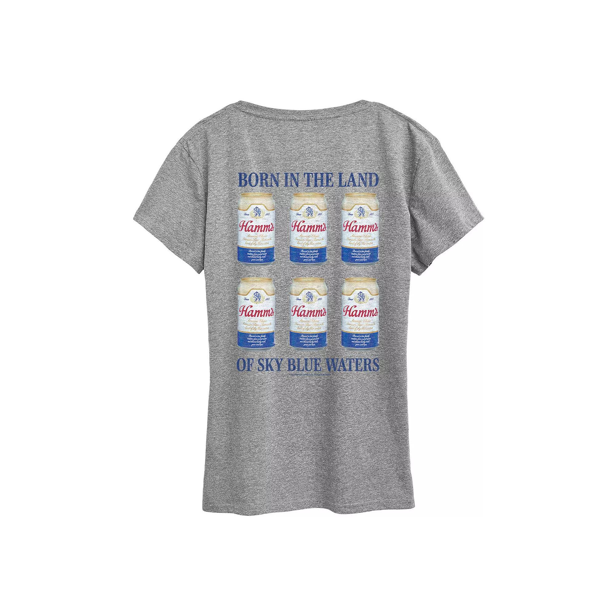 Women's Hamm's Can Grid Graphic Tee,  Product Image