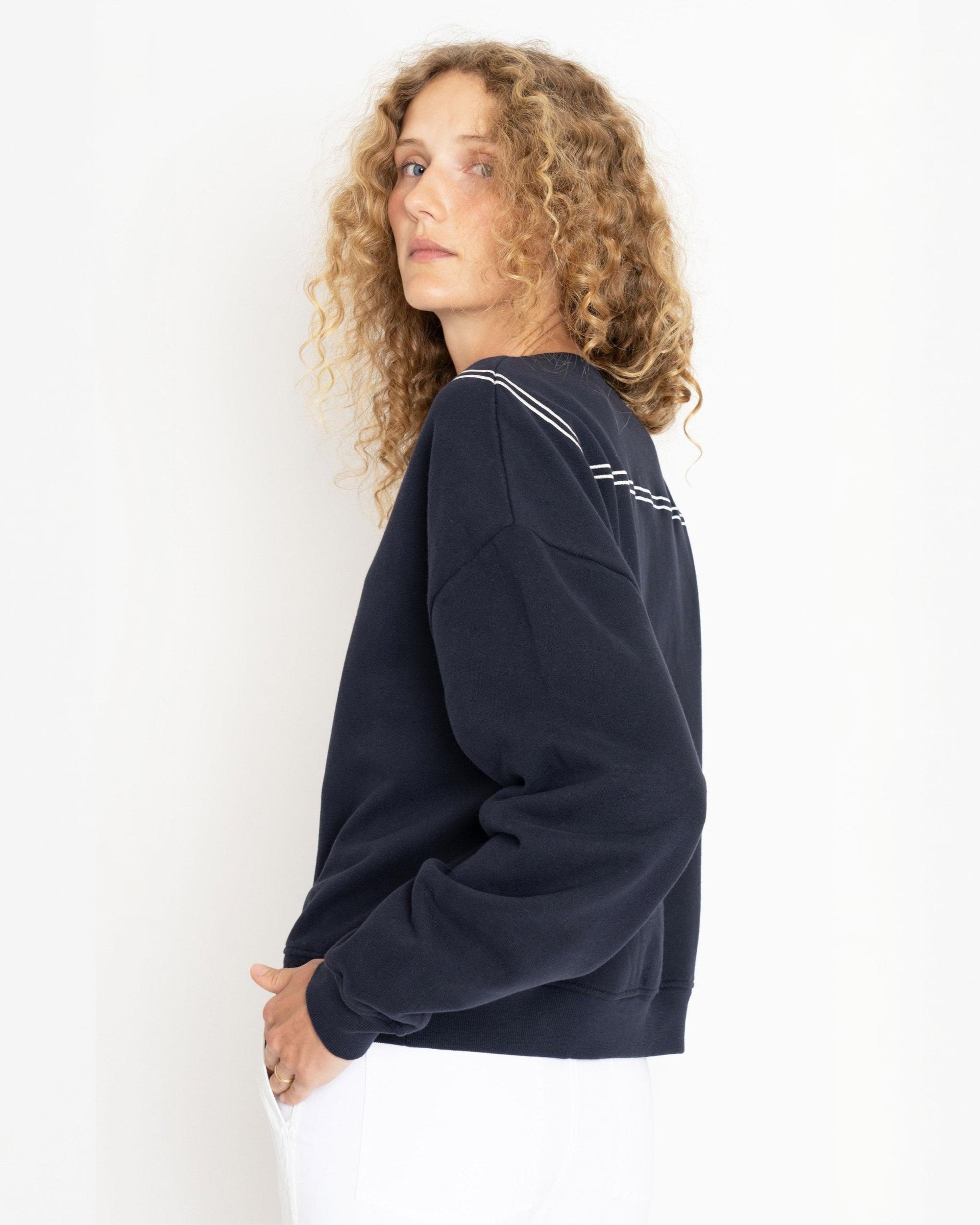The Sailor Sweatshirt - Navy Female Product Image