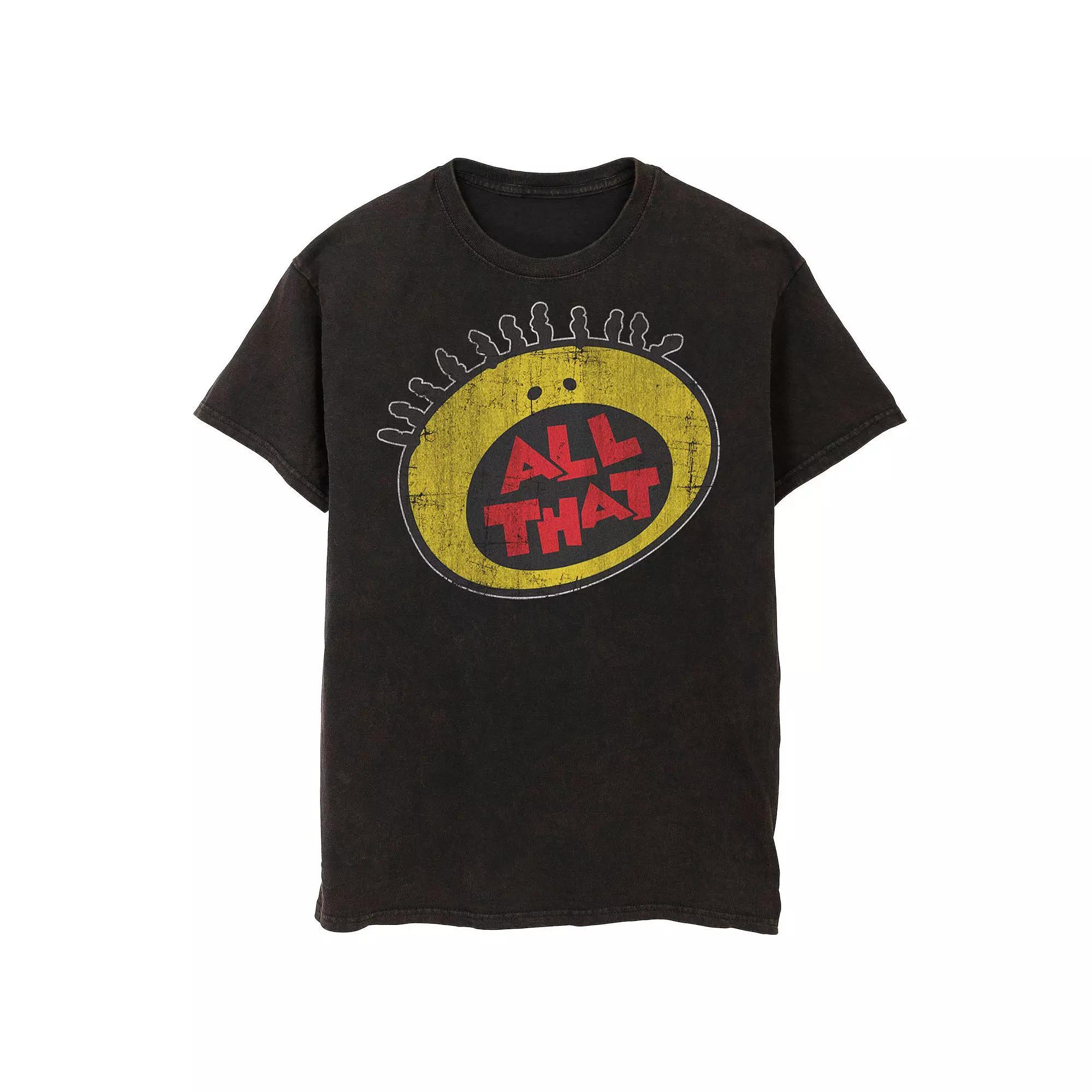 Men's Nickelodeon All That Logo Mineral Wash Graphic Tee,  Product Image