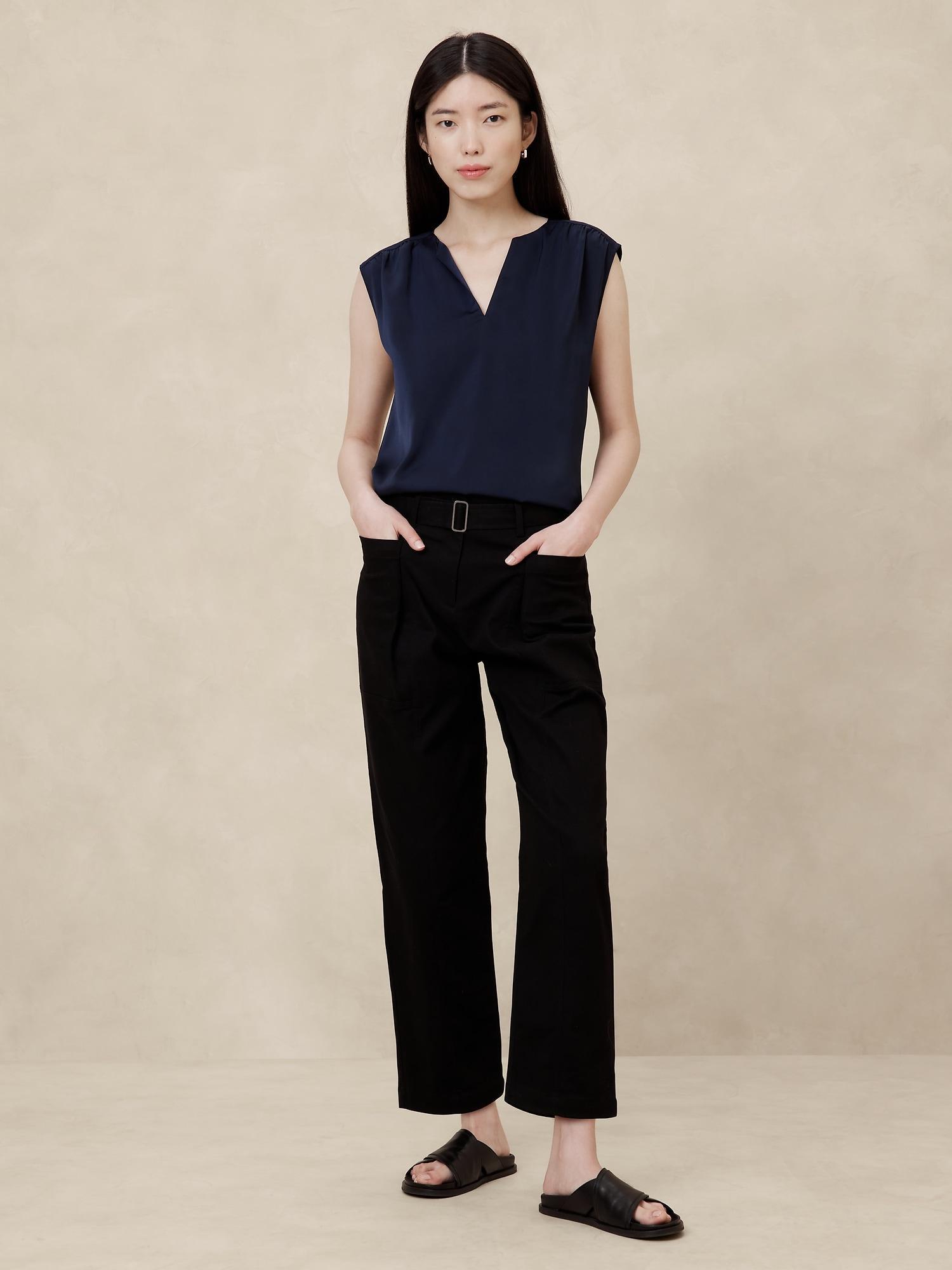 Cap-Sleeve Blouse Product Image