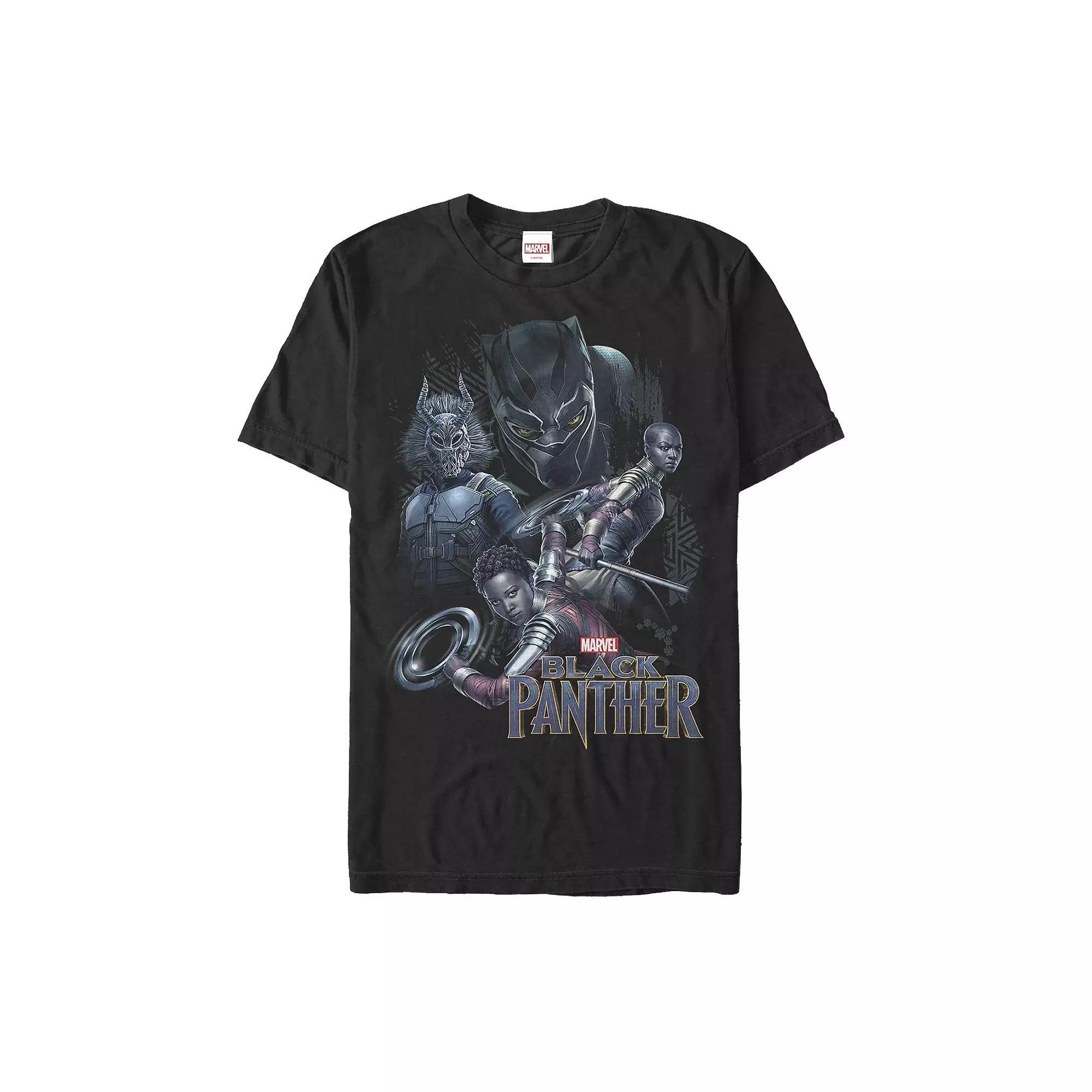 Men's Black Panther Warriors Group Tee,  Product Image