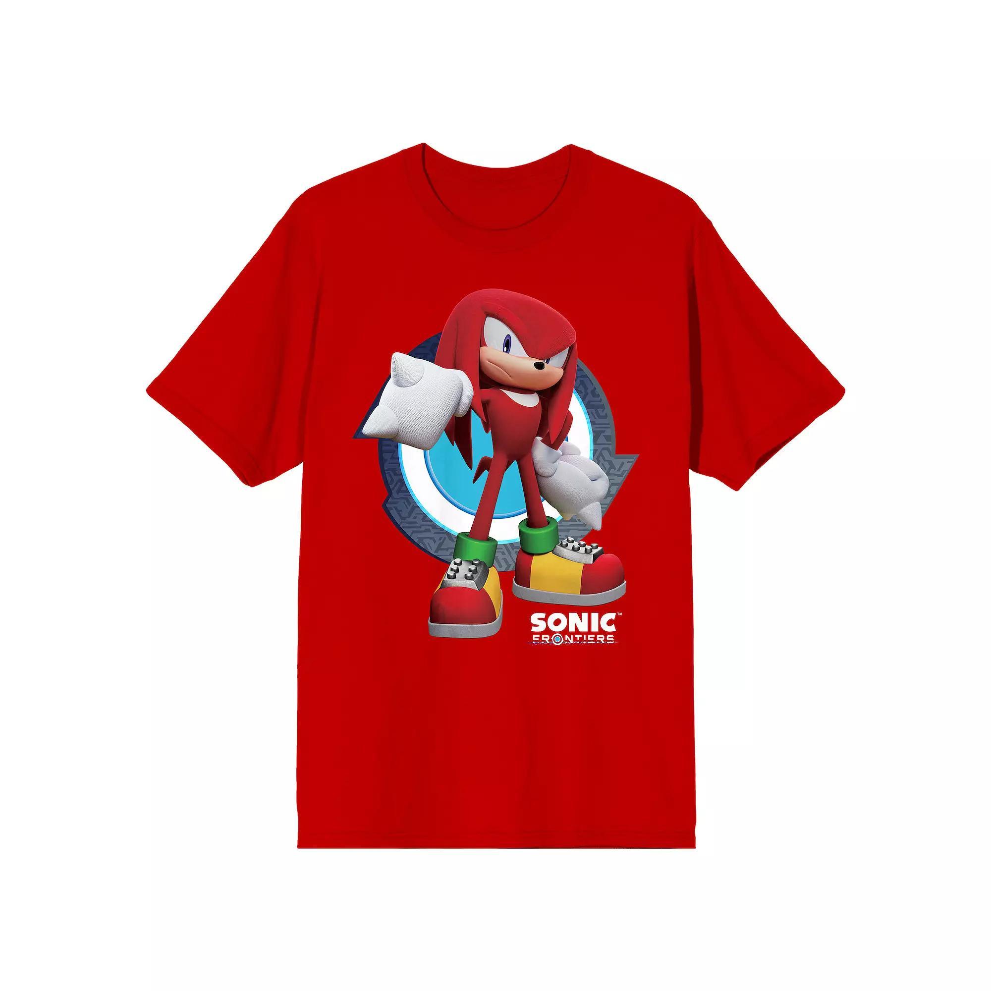 Men's Sonic Frontiers Videogame Knuckles Graphic Tee, Size: XXL, Red Product Image