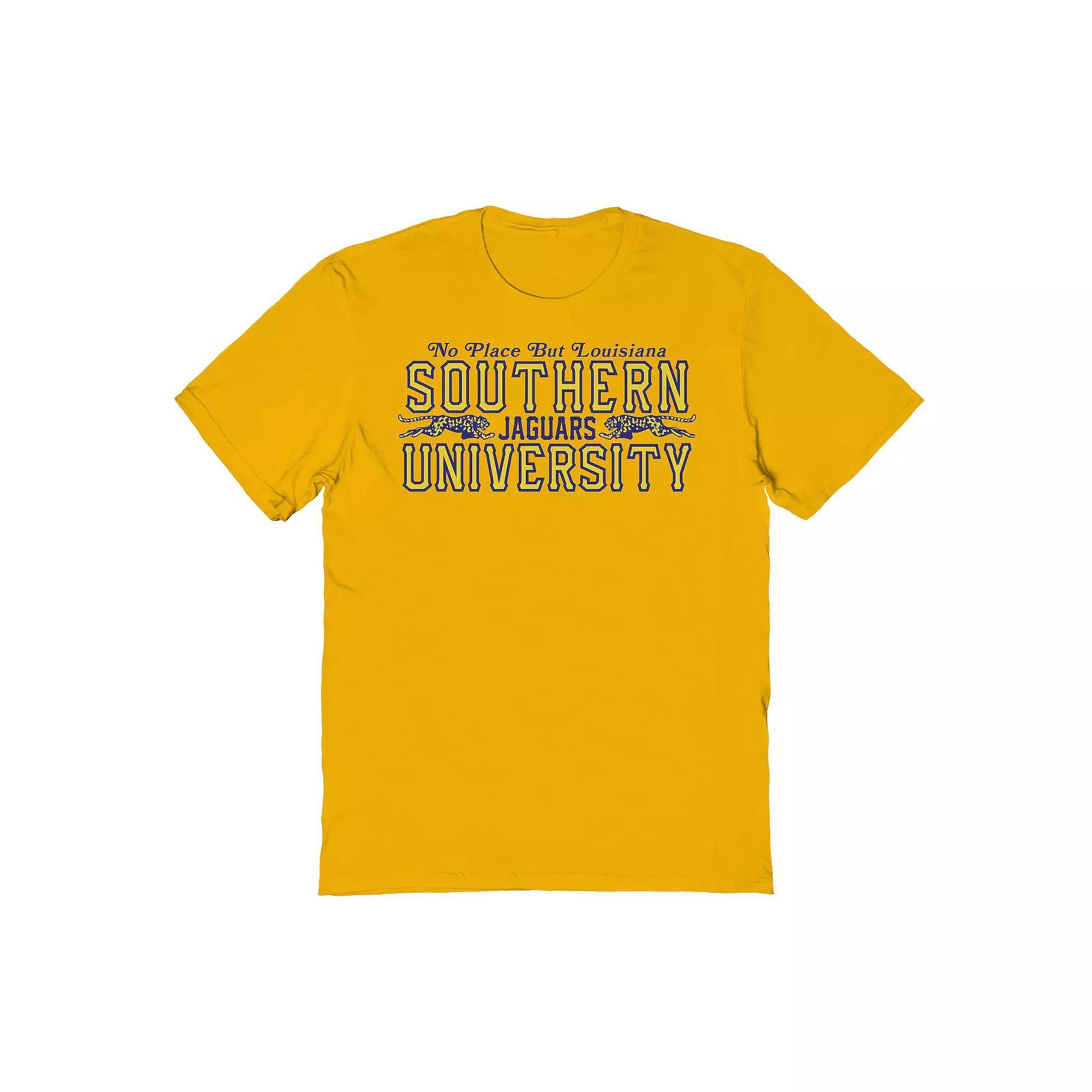 Men's Britney Spears Crossroads Southern University Jaguars Graphic Tee, Size: Medium, Gold Product Image