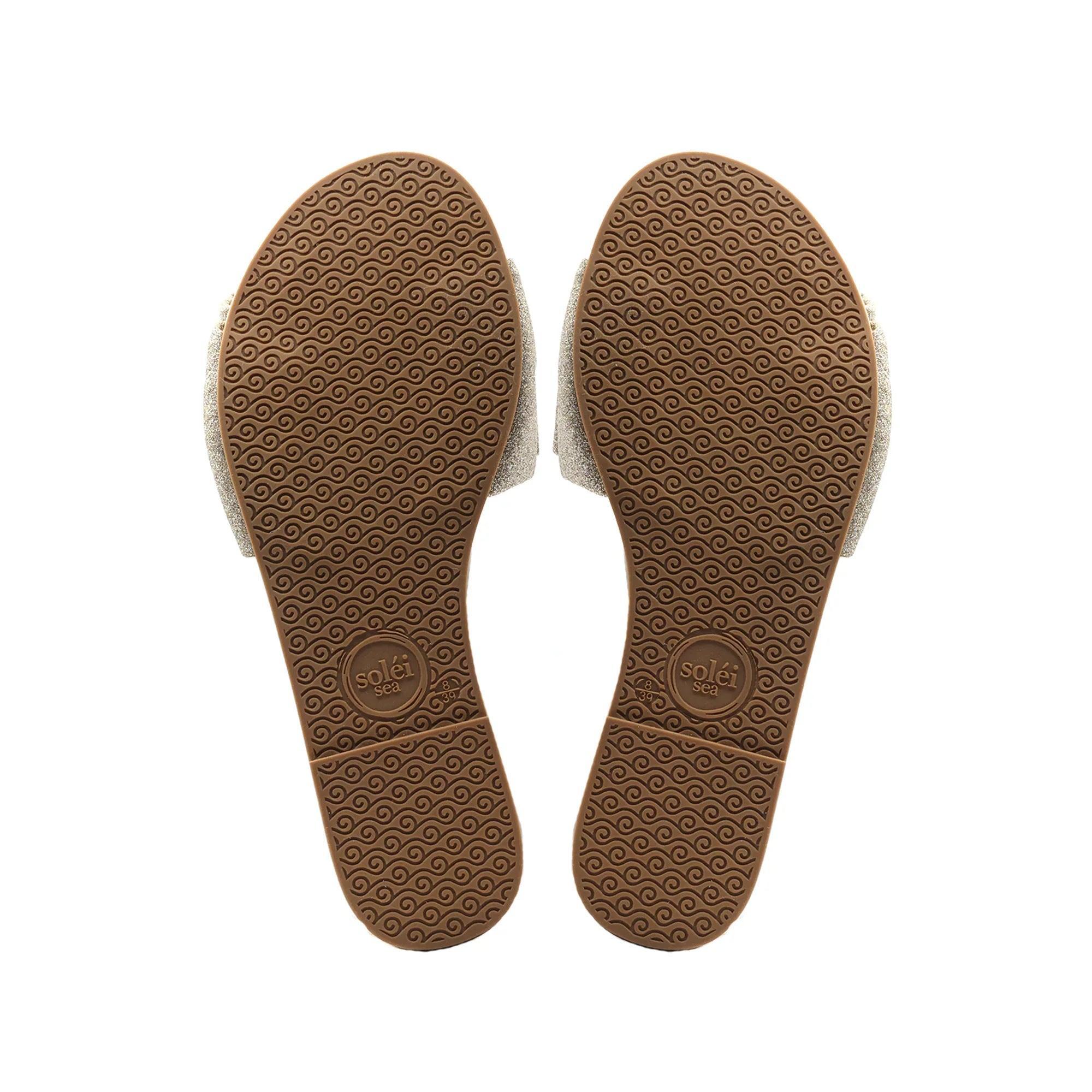 Solei Sea Rafie Bow Slide Sandal Product Image