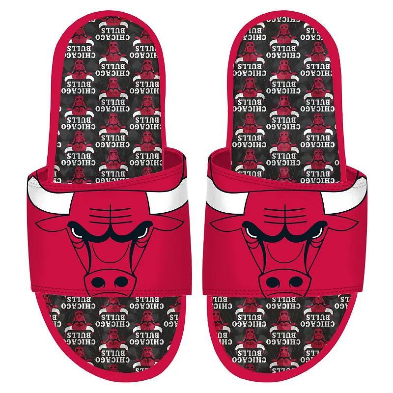 ISlide Chicago Bulls Team Pattern Gel Slide Sandals, Mens Product Image