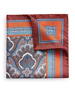 Eton Paisley Silk Pocket Square Product Image