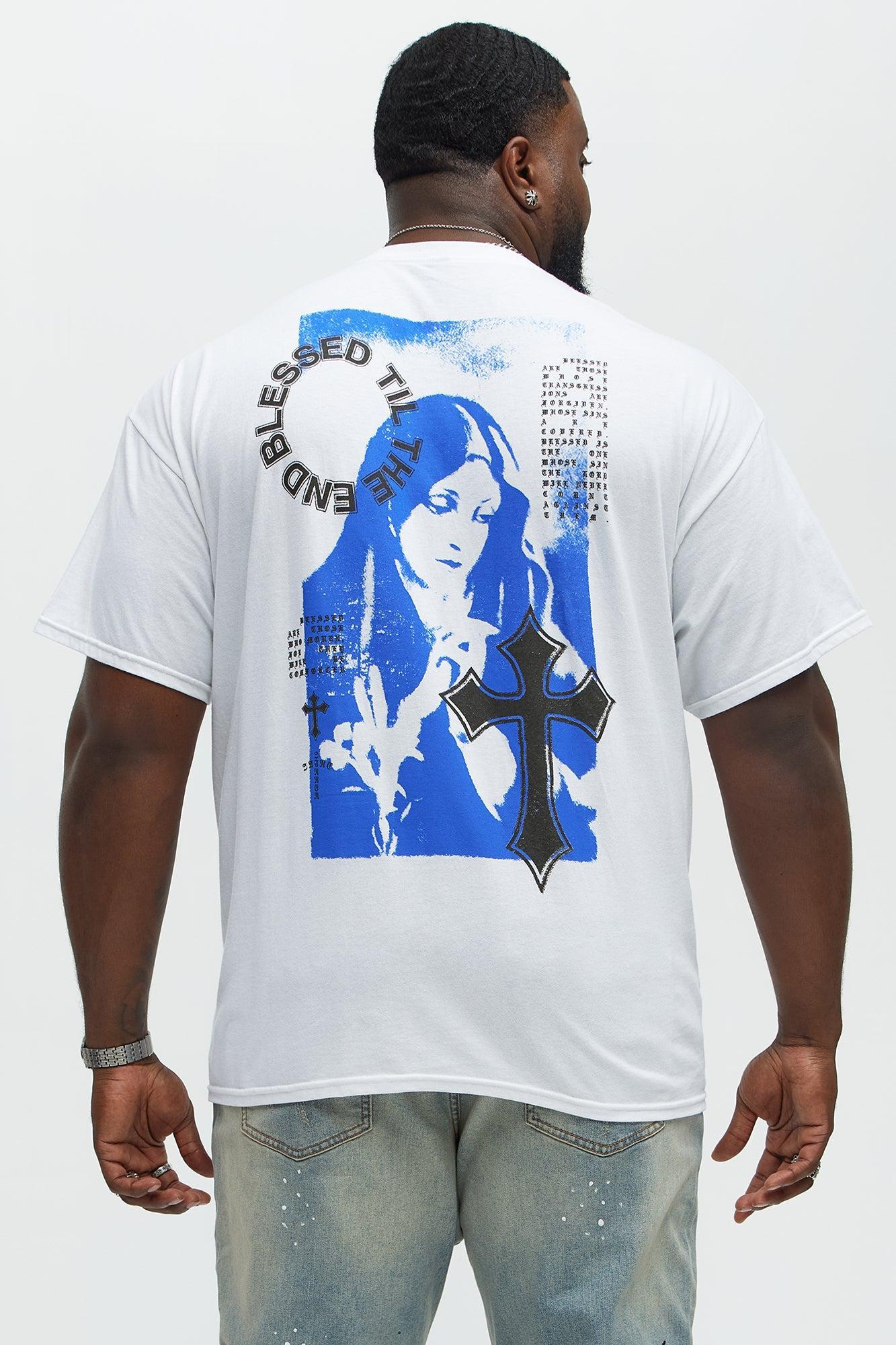 Blessed Til The End Short Sleeve Tee - White Product Image