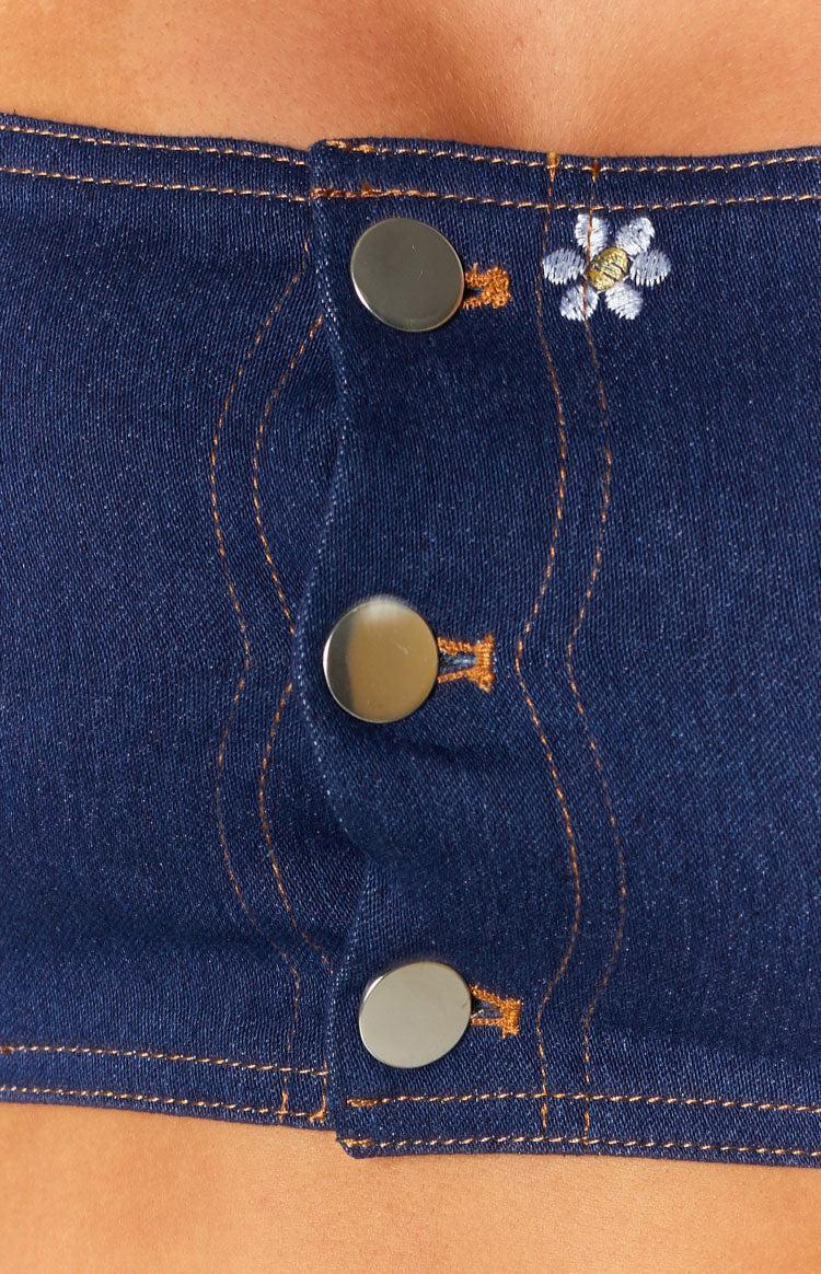 Stella Crop Top Indigo Baby Product Image