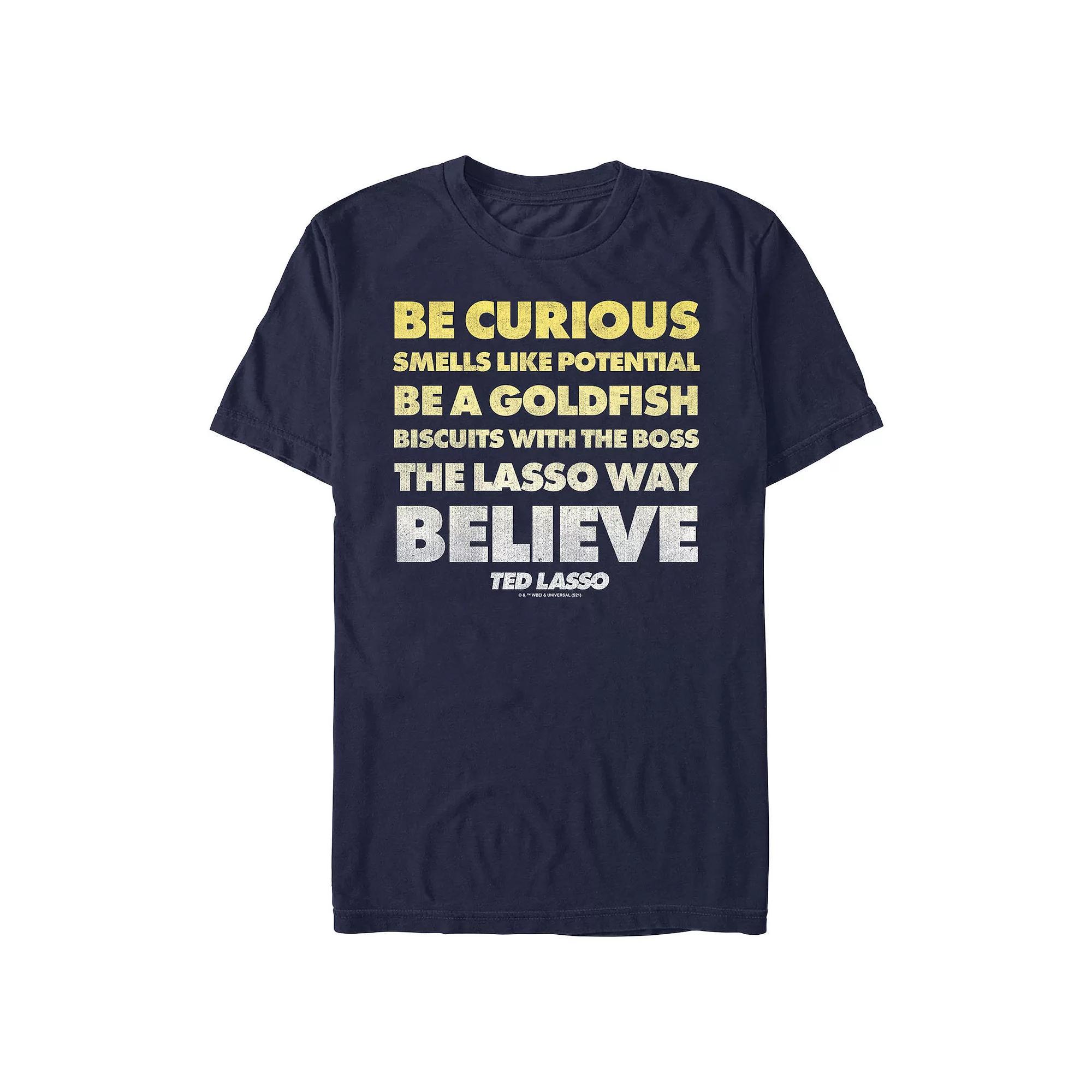 Men's Ted Lasso Quote Stack Graphic Tee,  Product Image