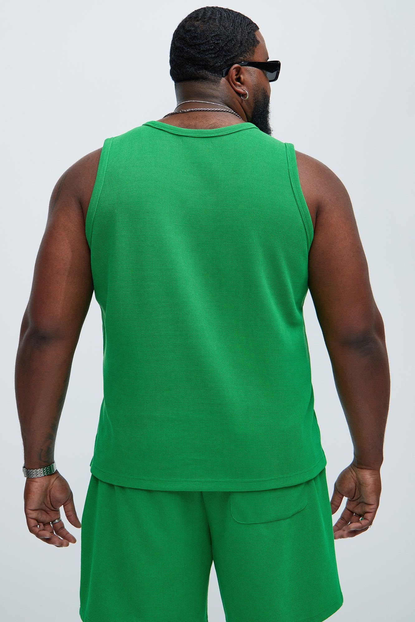 Cairo Textured Tank - Green Product Image