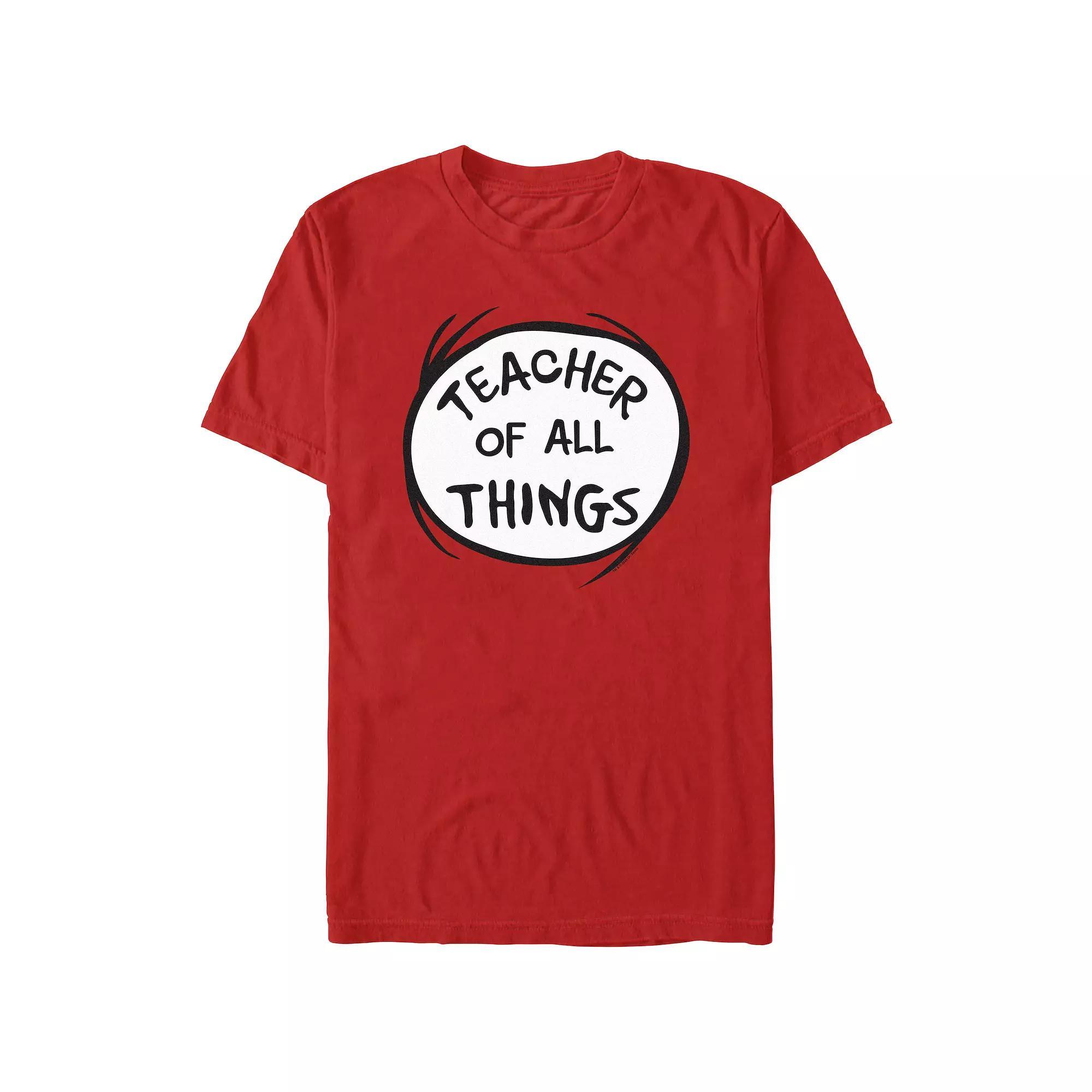 Men's Dr. Seuss Teacher Of All Things Graphic Tee,  Product Image