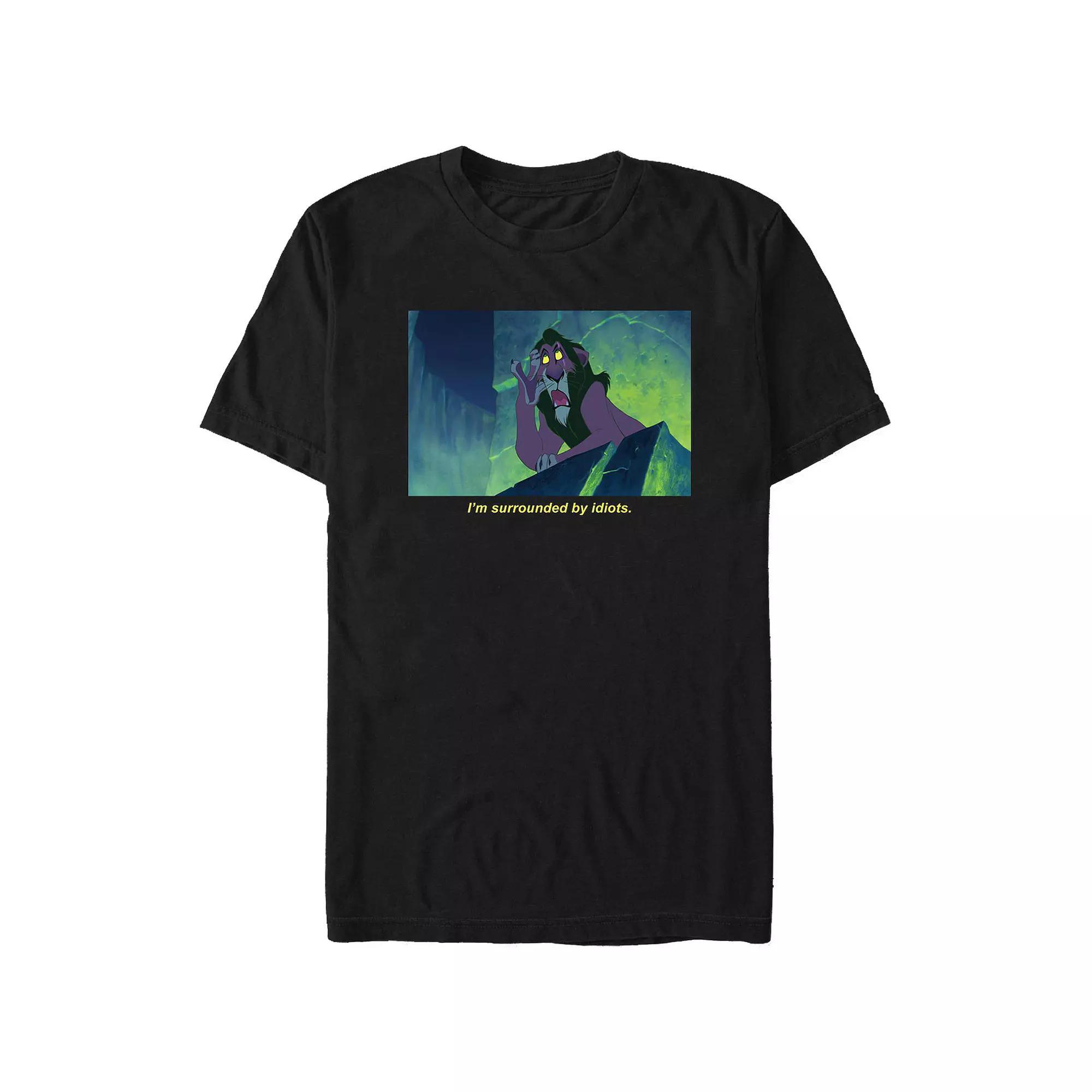 Disney's The Lion King Scar I'm Surrounded By Idiots Big & Tall Graphic Tee, Men's,  Product Image