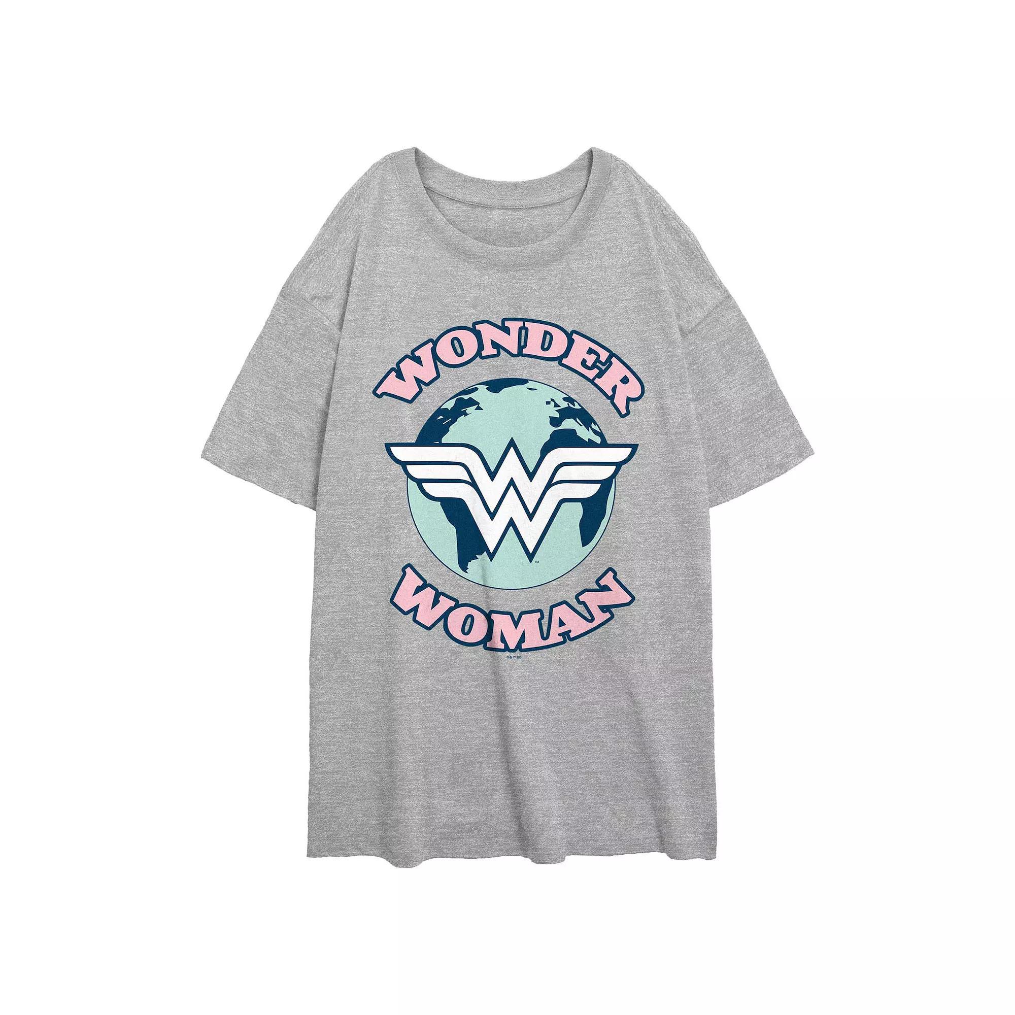 Juniors' DC Comics Wonder Woman World Logo Over Product Image