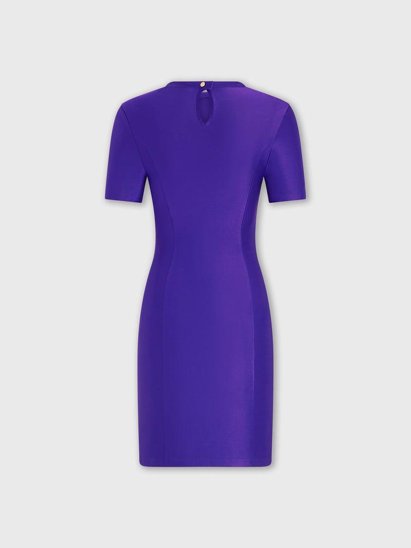 Purple drapé pression mini dress Product Image