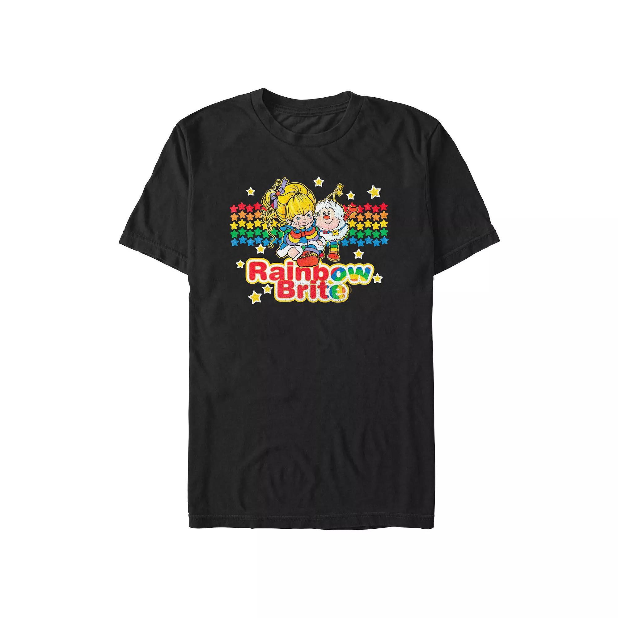 Men's Rainbow Brite And Twink Graphic Tee, Size: Small, Black Product Image