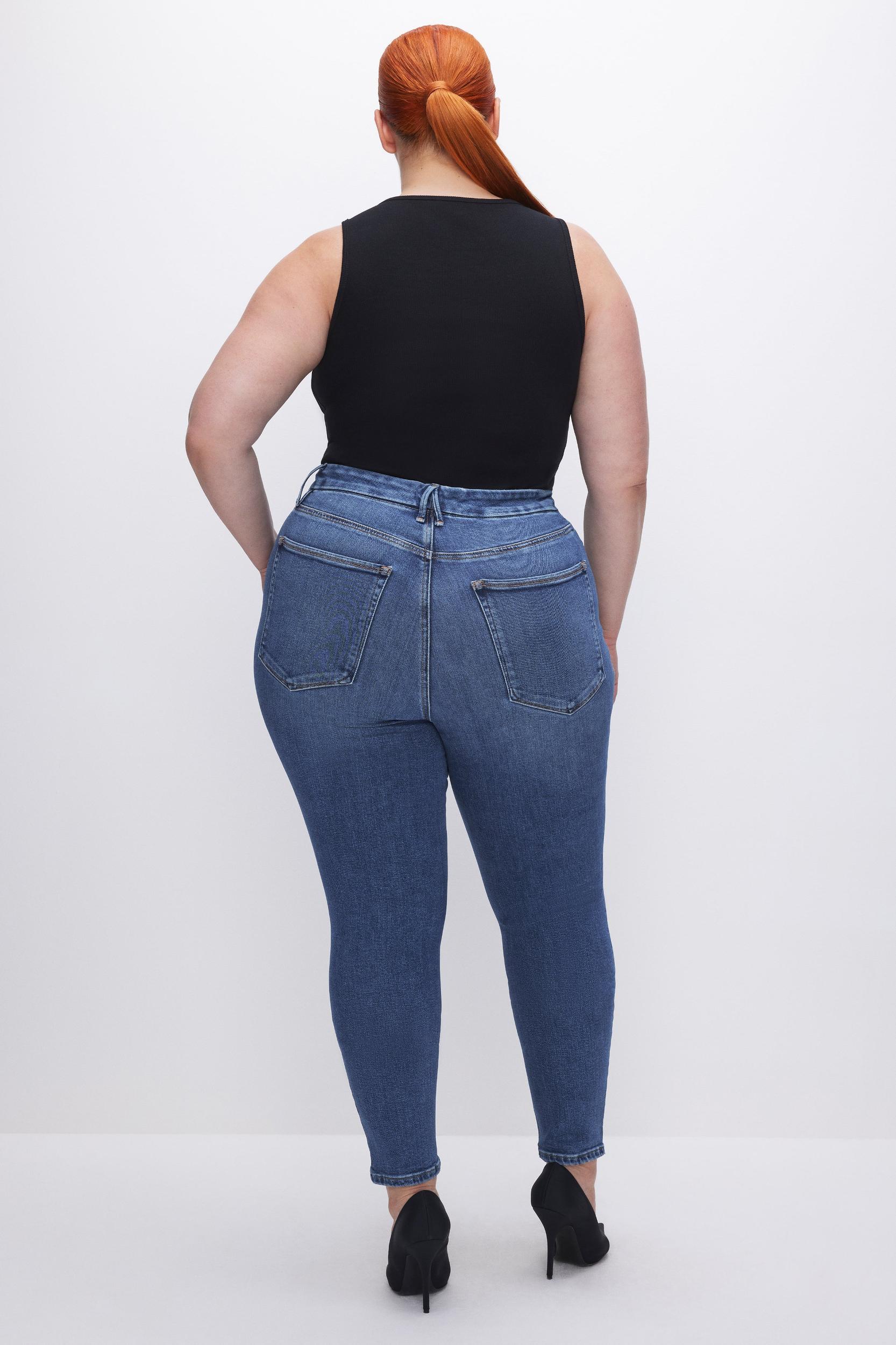 GOOD WAIST SKINNY COMPRESSION JEANS | INDIGO312 Product Image
