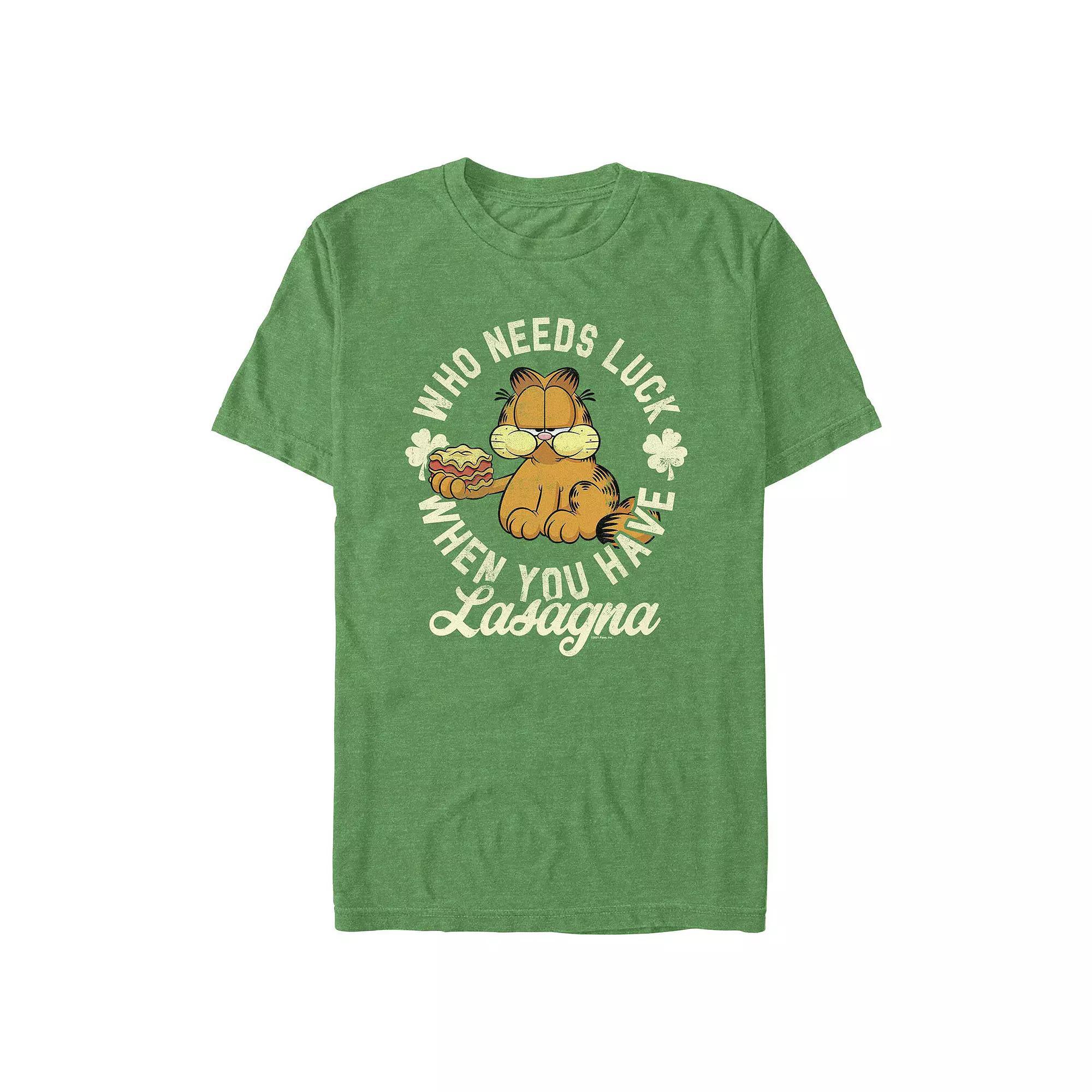 Big & Tall Garfield Who Needs Luck Graphic Tee, Men's,  Product Image
