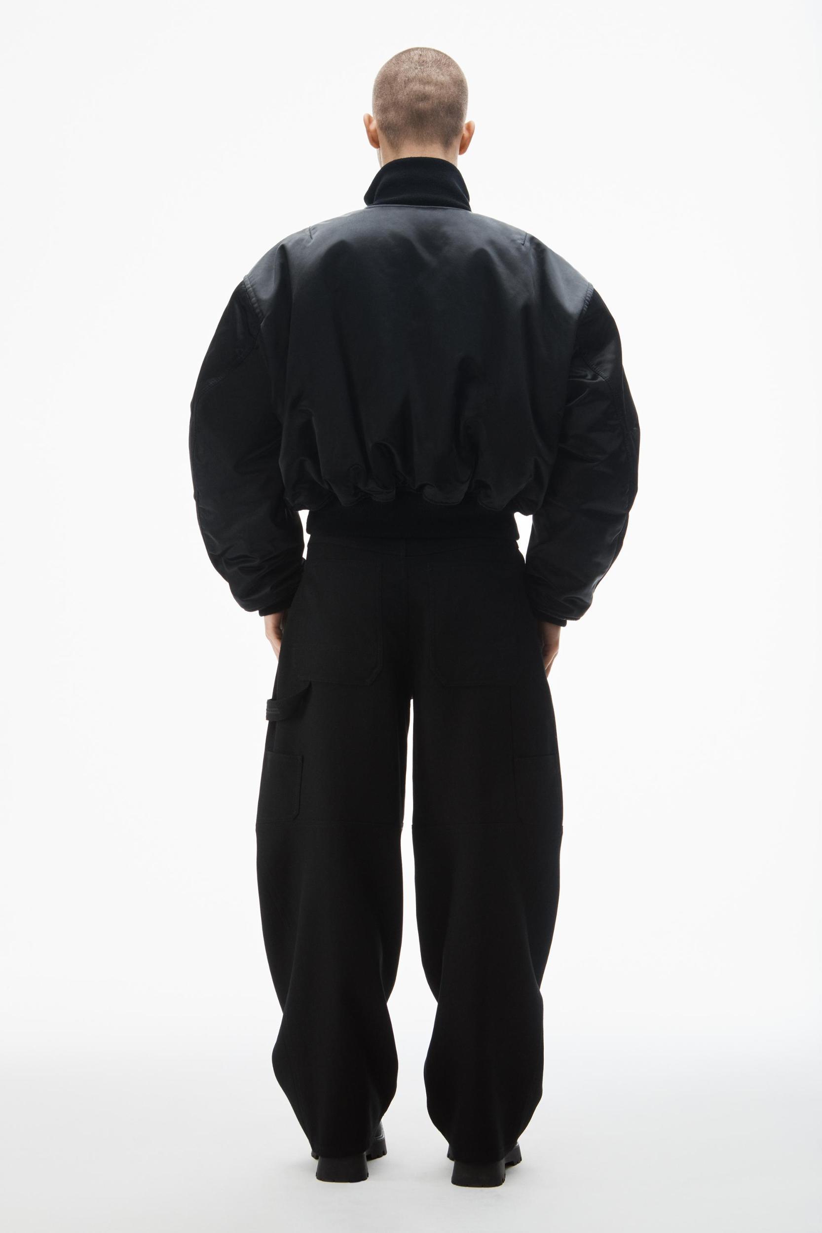 Unisex Bomber Jacket In Sateen Product Image