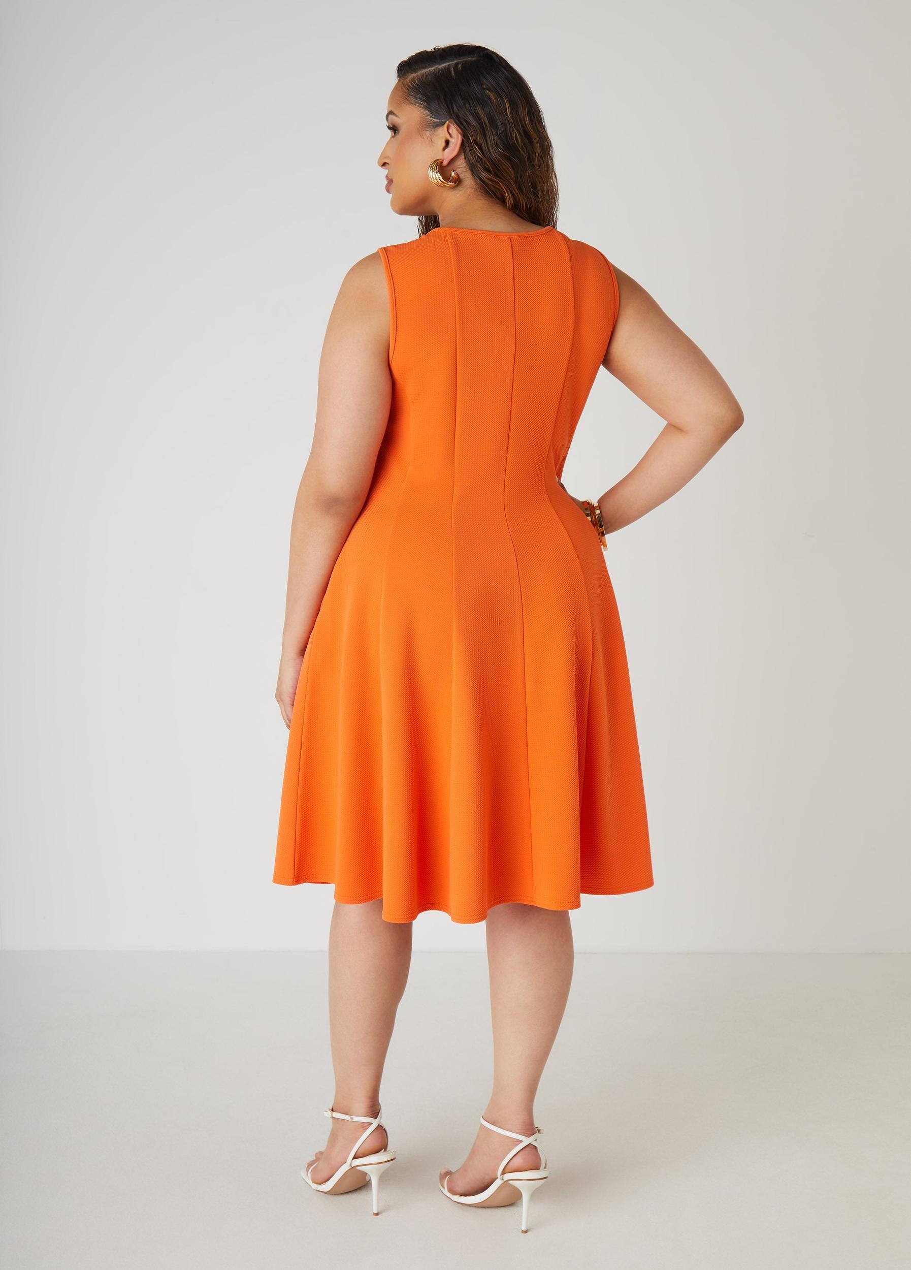 Textured Knit A Line Dress Product Image