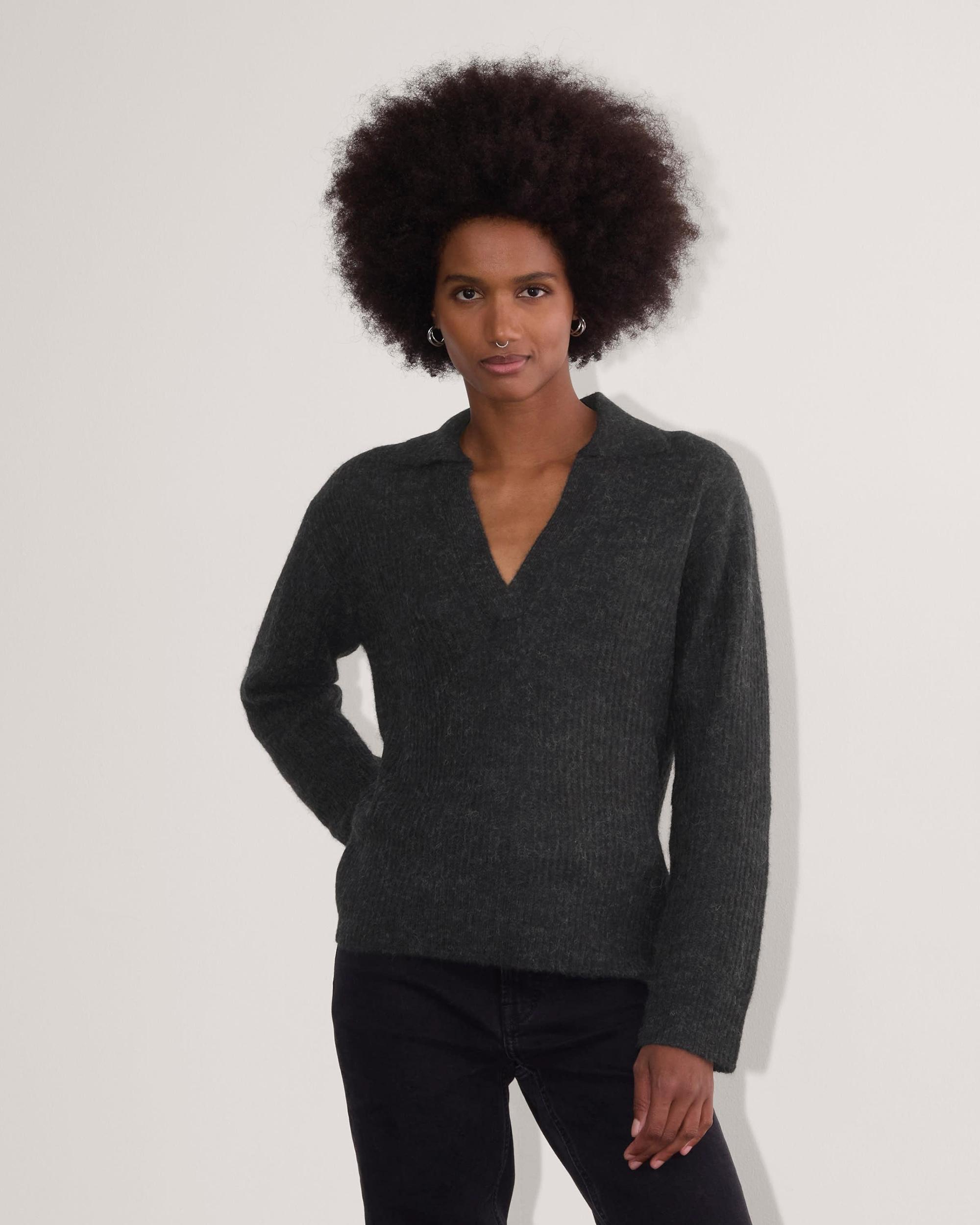 The Oversized Polo in Alpaca Product Image