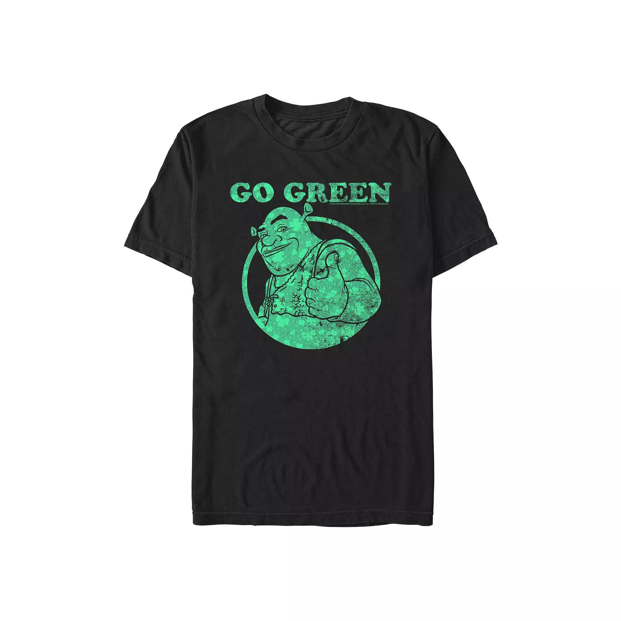 Men's Shrek Go Green Graphic Tee, Size: XL, Black Product Image