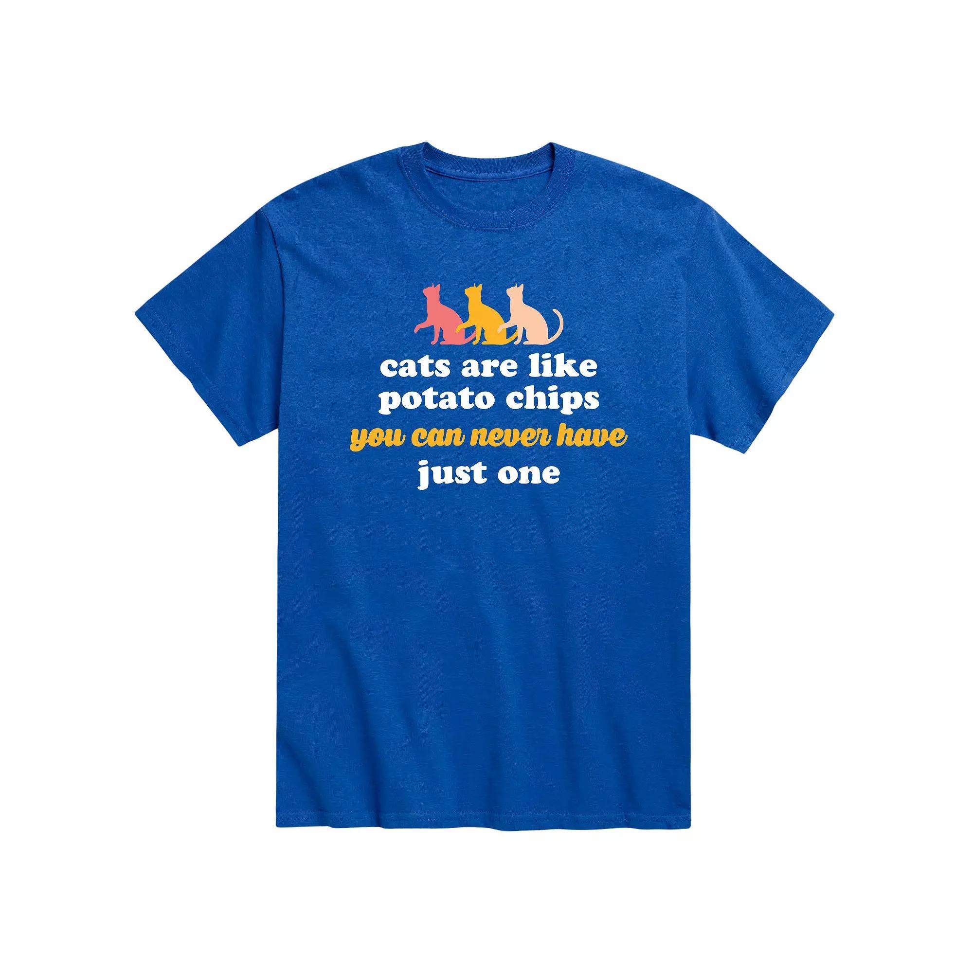 Men's Cats Are Like Potato Chip Tee,  Product Image