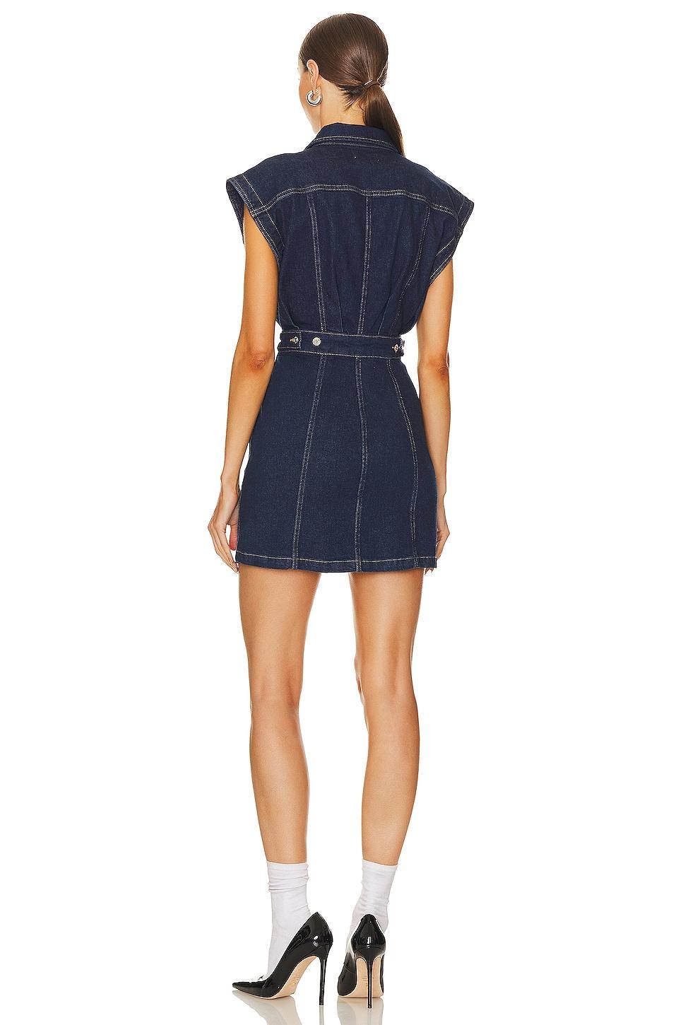 Celeste Denim Vest Dress GRLFRND Product Image