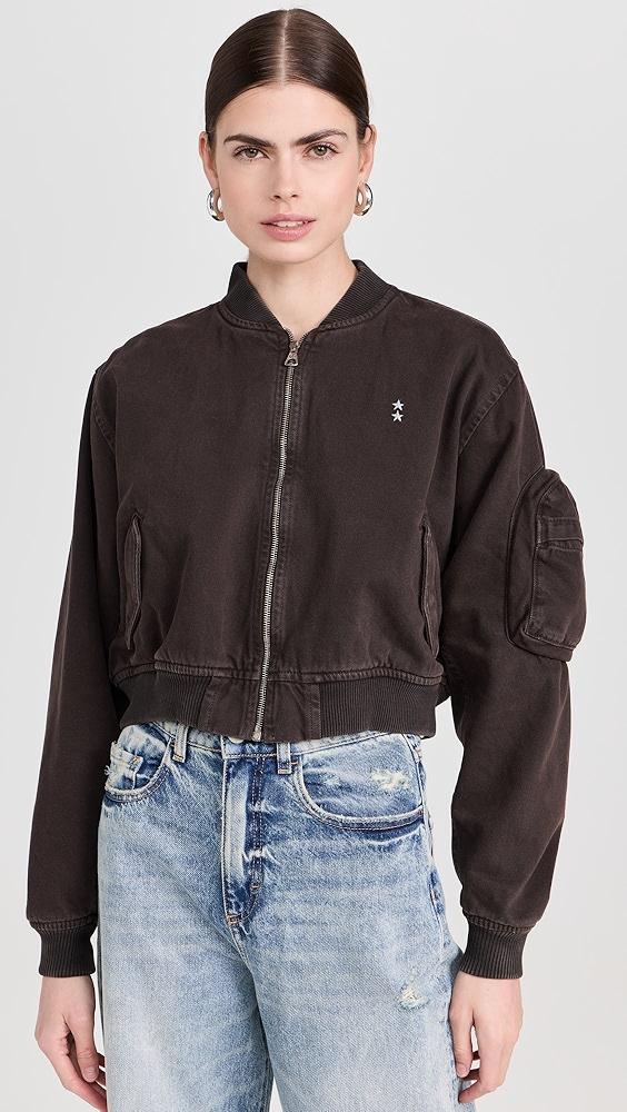 ICON DENIM LA Ivy Denim Bomber | Shopbop Product Image