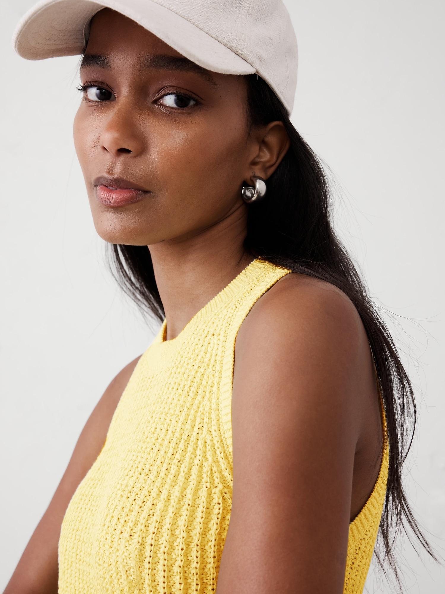 Textured Ribbed Sweater Tank Product Image