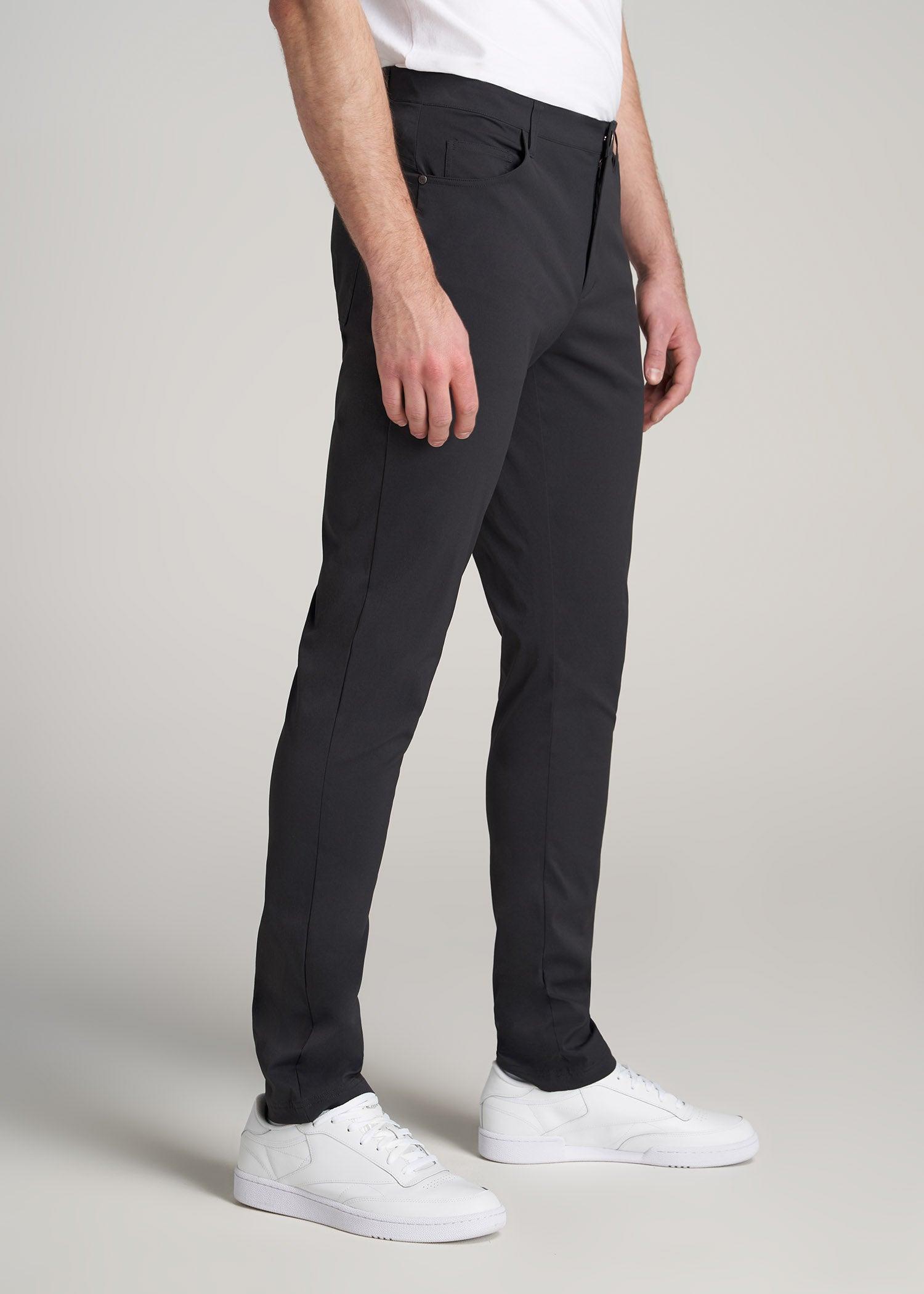 TAPERED-FIT Traveler Pants for Tall Men in Black Product Image