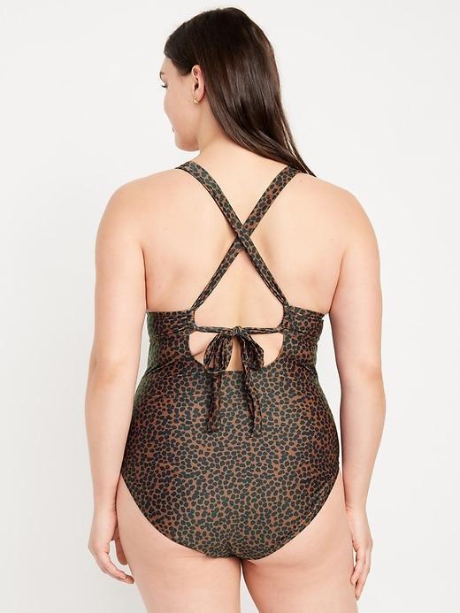 Tie-Back One-Piece Swimsuit Product Image